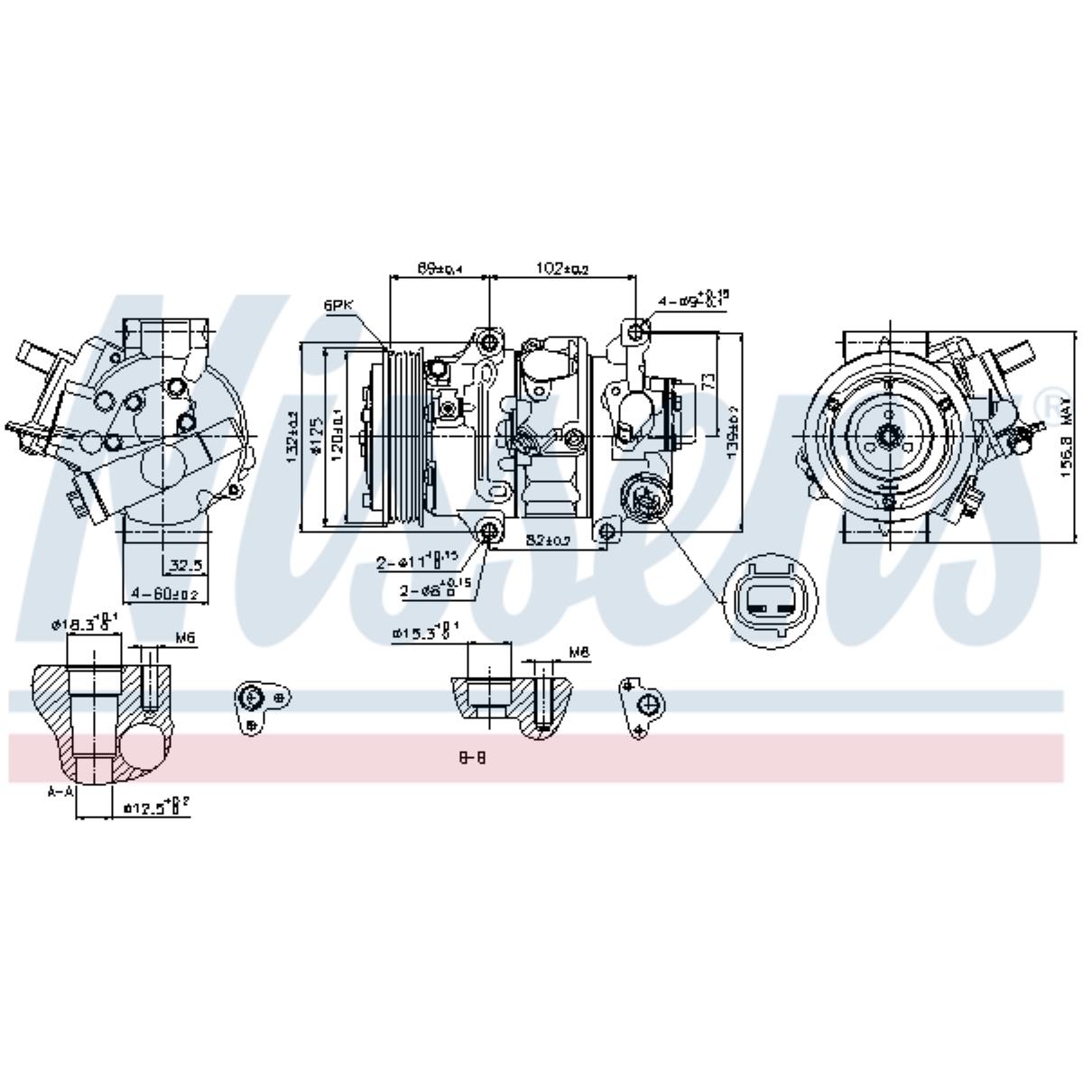 Kompressor Klimaanlage für Toyota Auris _E15_ NRE15_ ZZE15_ ADE15_ ZRE15_