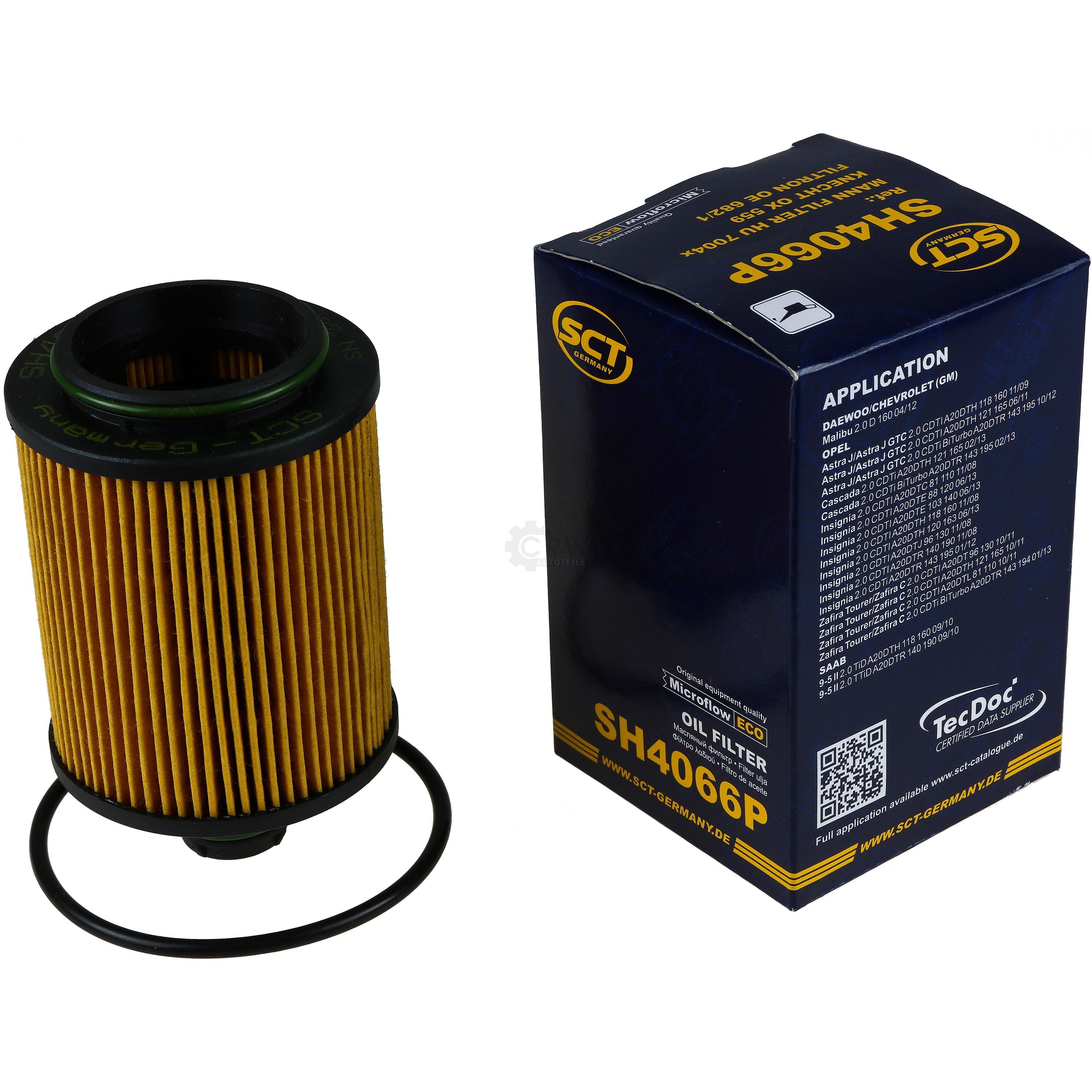 Ölfilter SH 4066 P für Saab 9-3 YS3F Kombi Chevrolet Malibu V300 Aveo Schrägheck T300