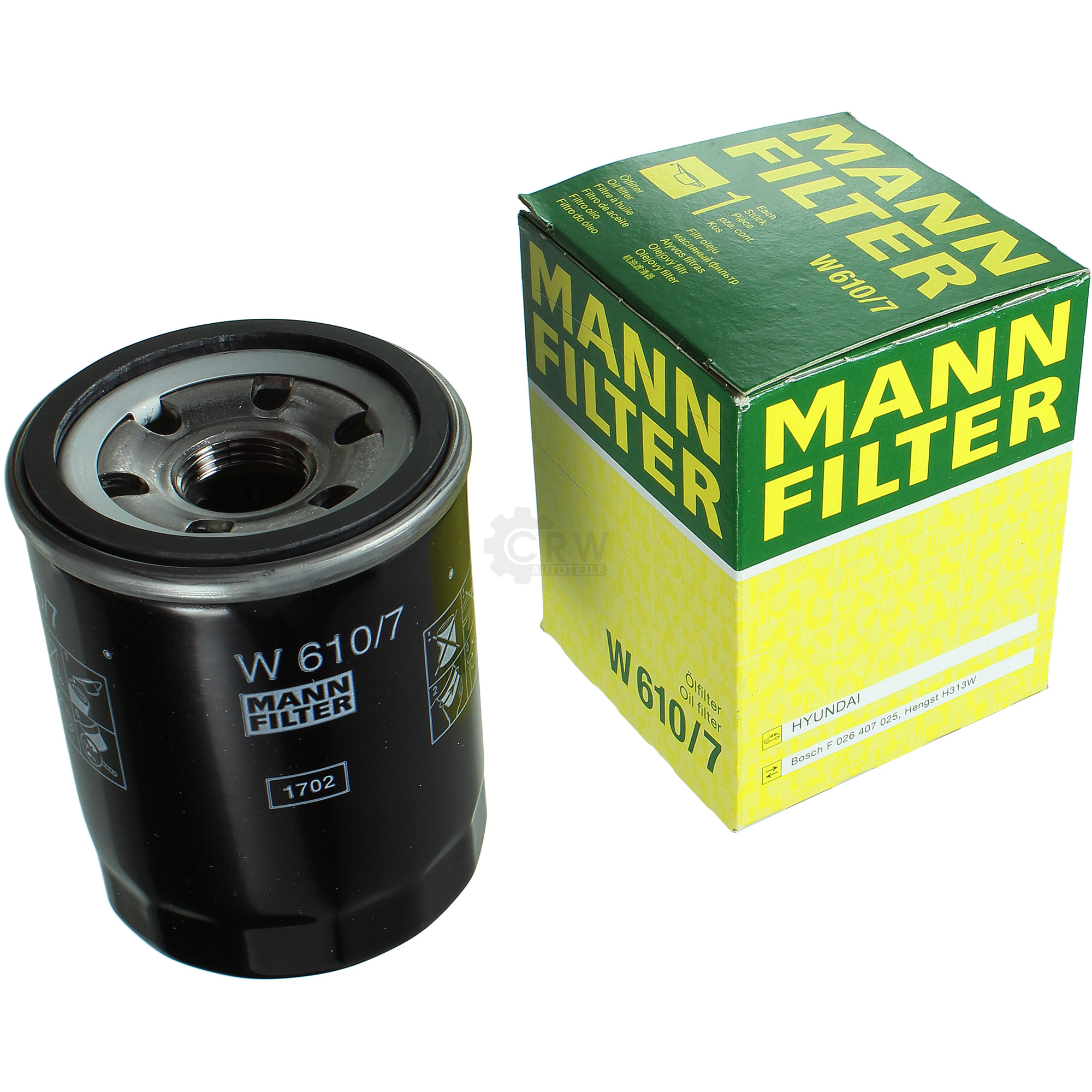 MANN-FILTER Ölfilter W 610/7 Oil Filter