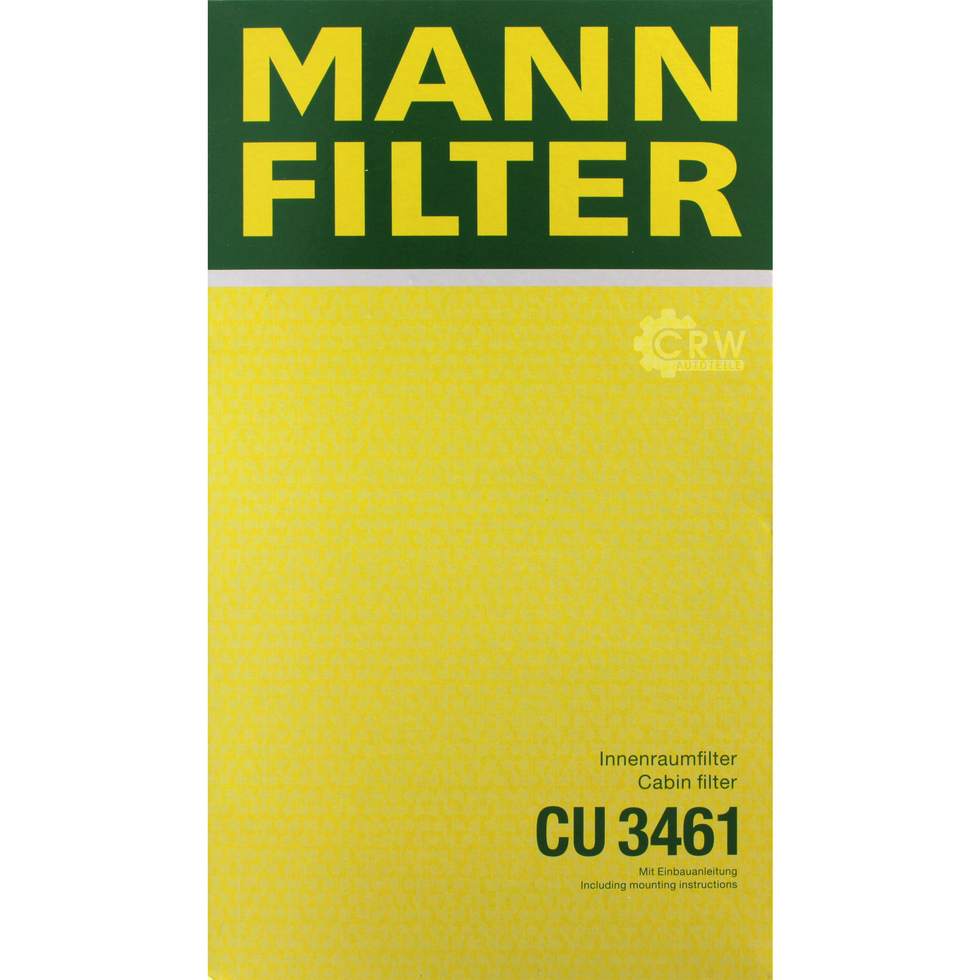 MANN-FILTER Innenraumfilter Pollenfilter CU 3461