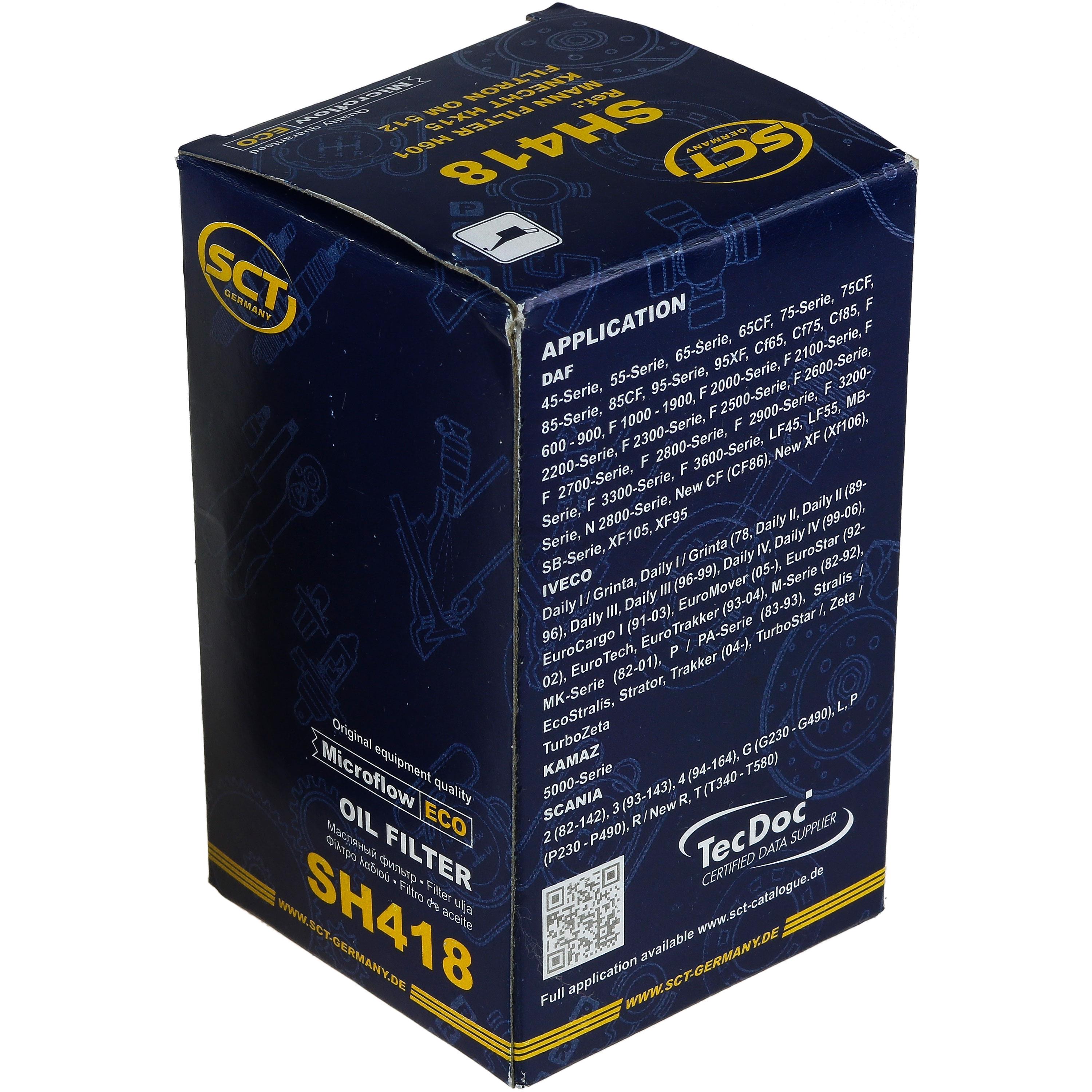 SCT Getriebeölfilter Hydraulikfilter für Lenkung SH 418