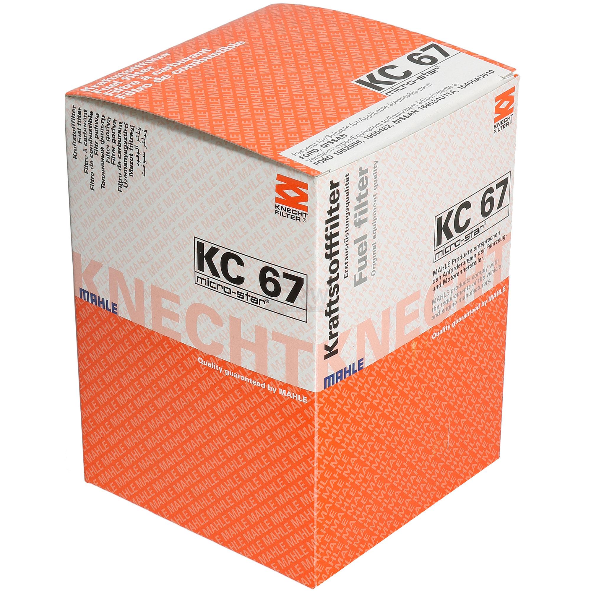 MAHLE Kraftstofffilter KC 67 Fuel Filter