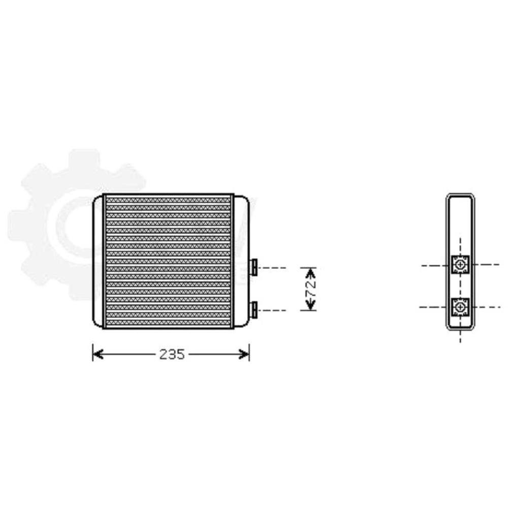 Wärmetauscher Innenraumheizung für Opel Zafira A F75_ 1.8 16V 2.2 Astra G CC