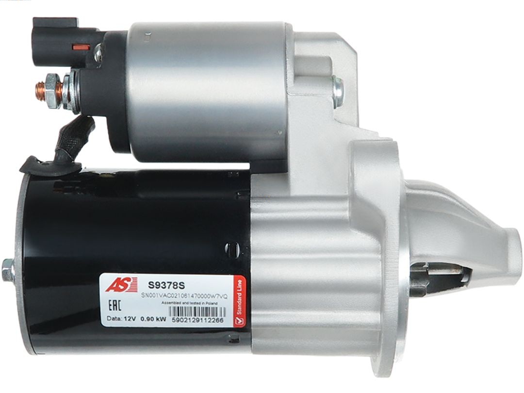 AS-PL Anlasser Starter 0.90kW für Hyundai i20 i10 KIA Picanto Rio III