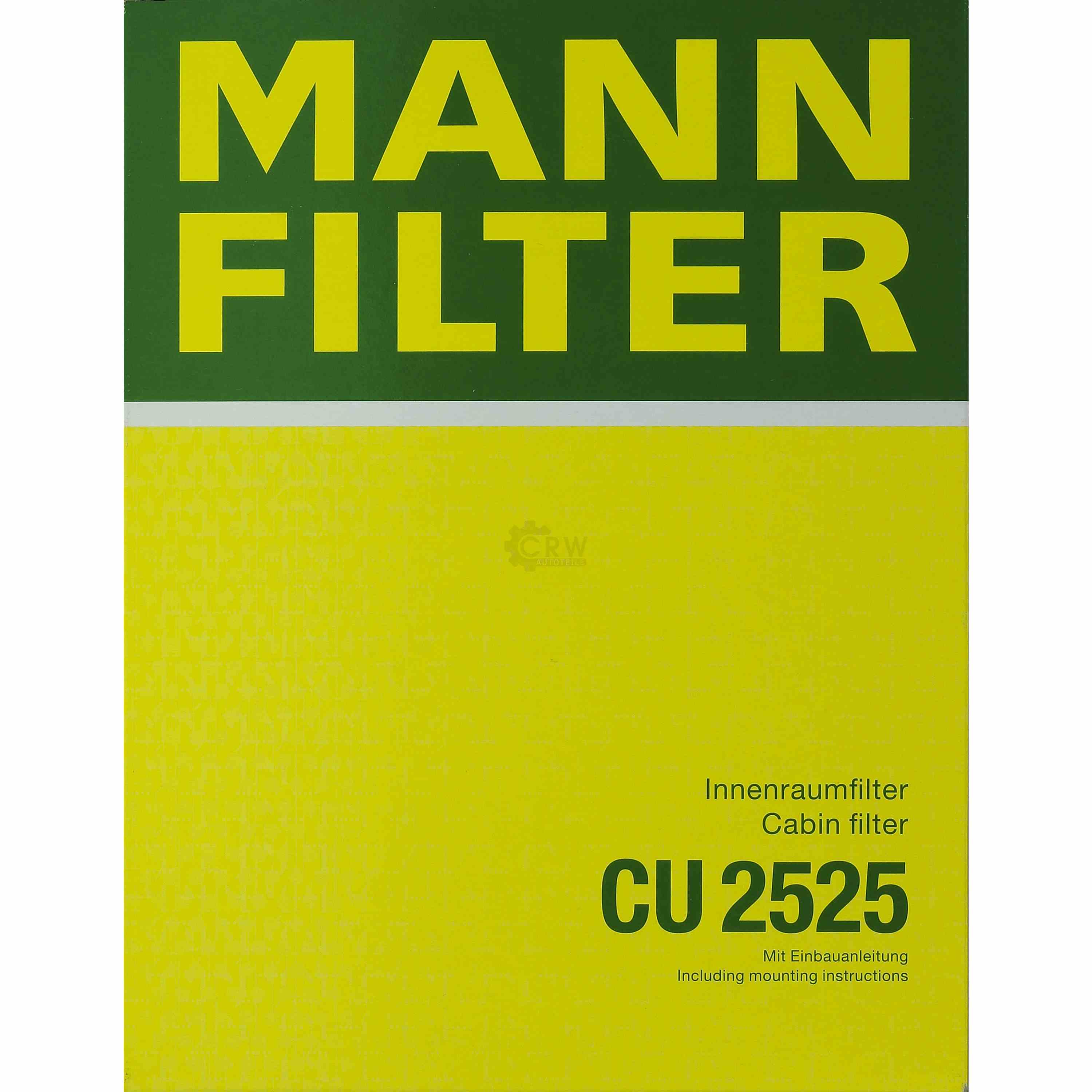 MANN-FILTER Innenraumfilter Pollenfilter CU 2525