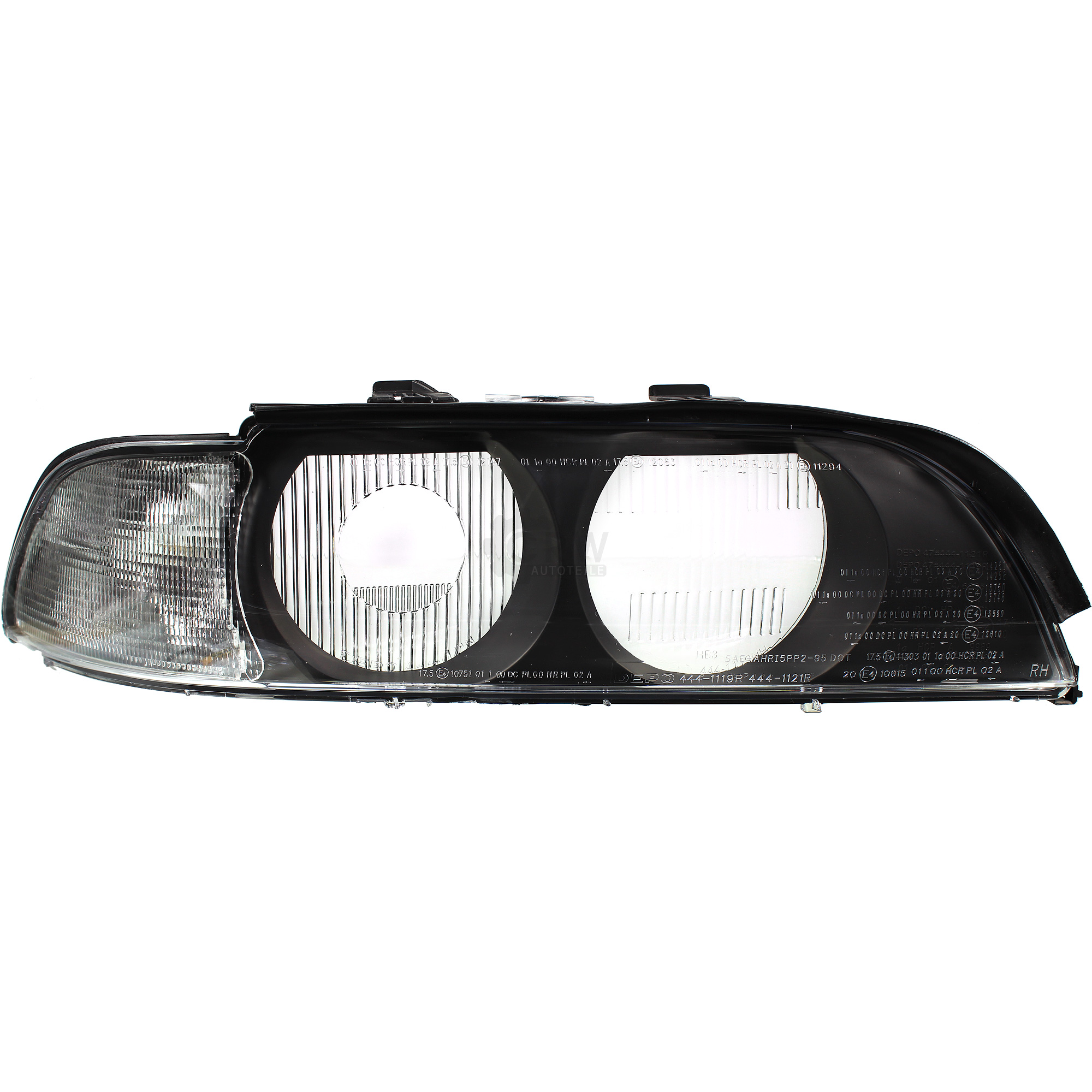 Streuscheibe Scheinwerferglas rechts für BMW E39 Bj. 95-00 inkl. Blinker weiß