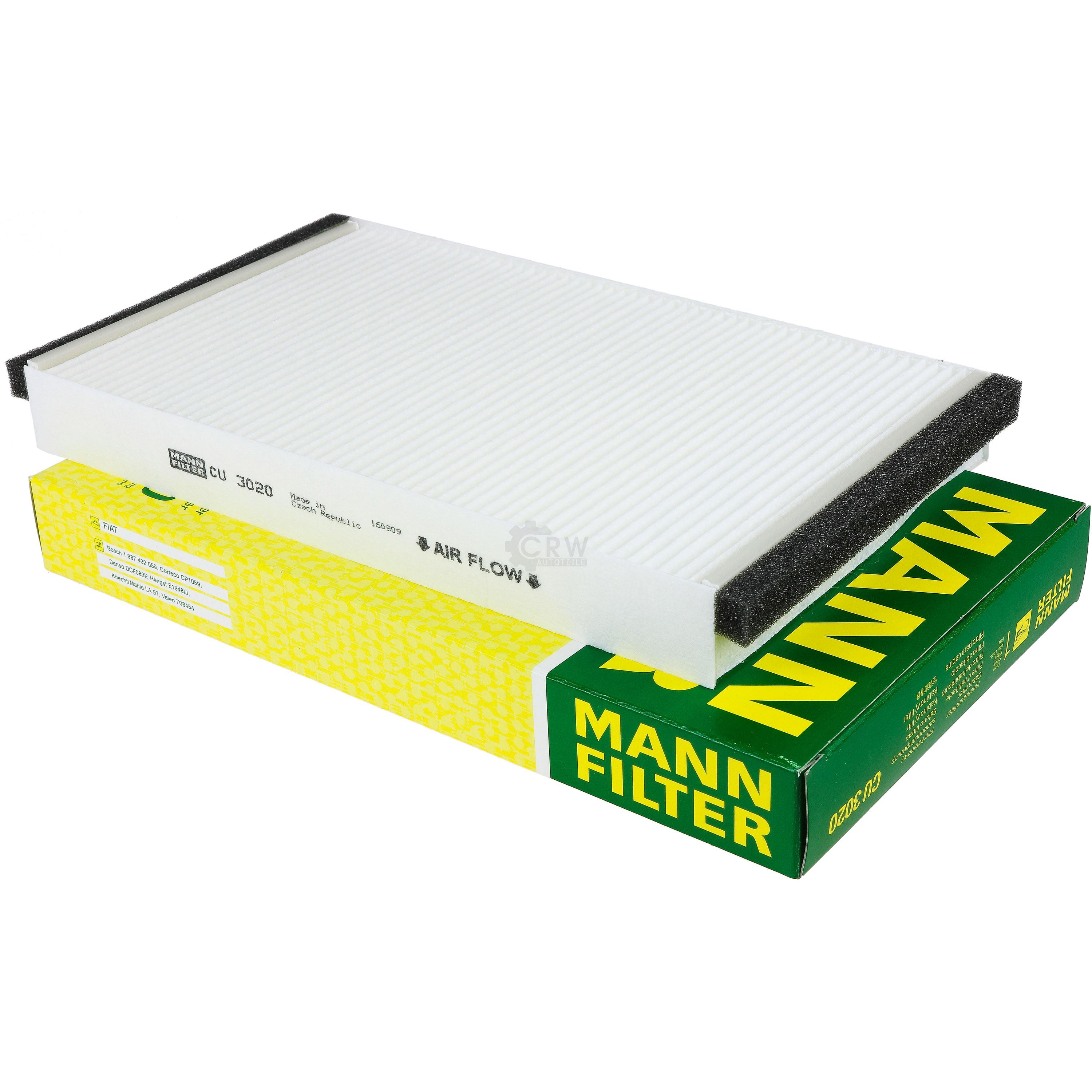 MANN-FILTER Filter Innenraumluft für Fiat Multipla 186 1.6 100 16V 1.9 JTD