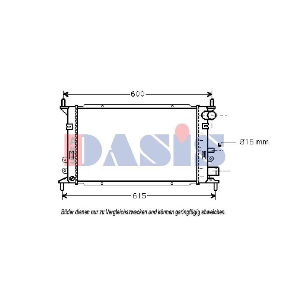 Wasserkühler Motorkühler gelötet für Ford Escort V Turnier ANL 1.3