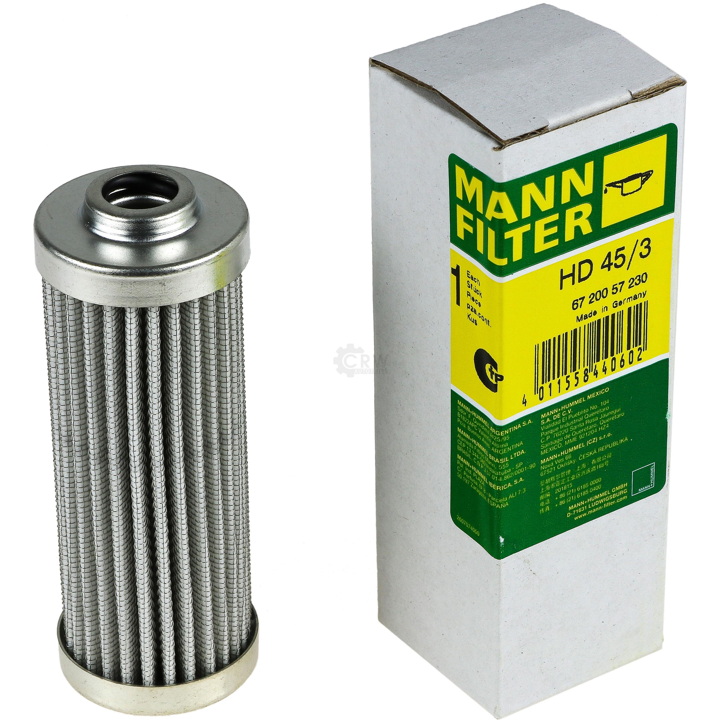 MANN-FILTER Filter für Arbeitshydraulik HD 45/3 Ölfilter Oil