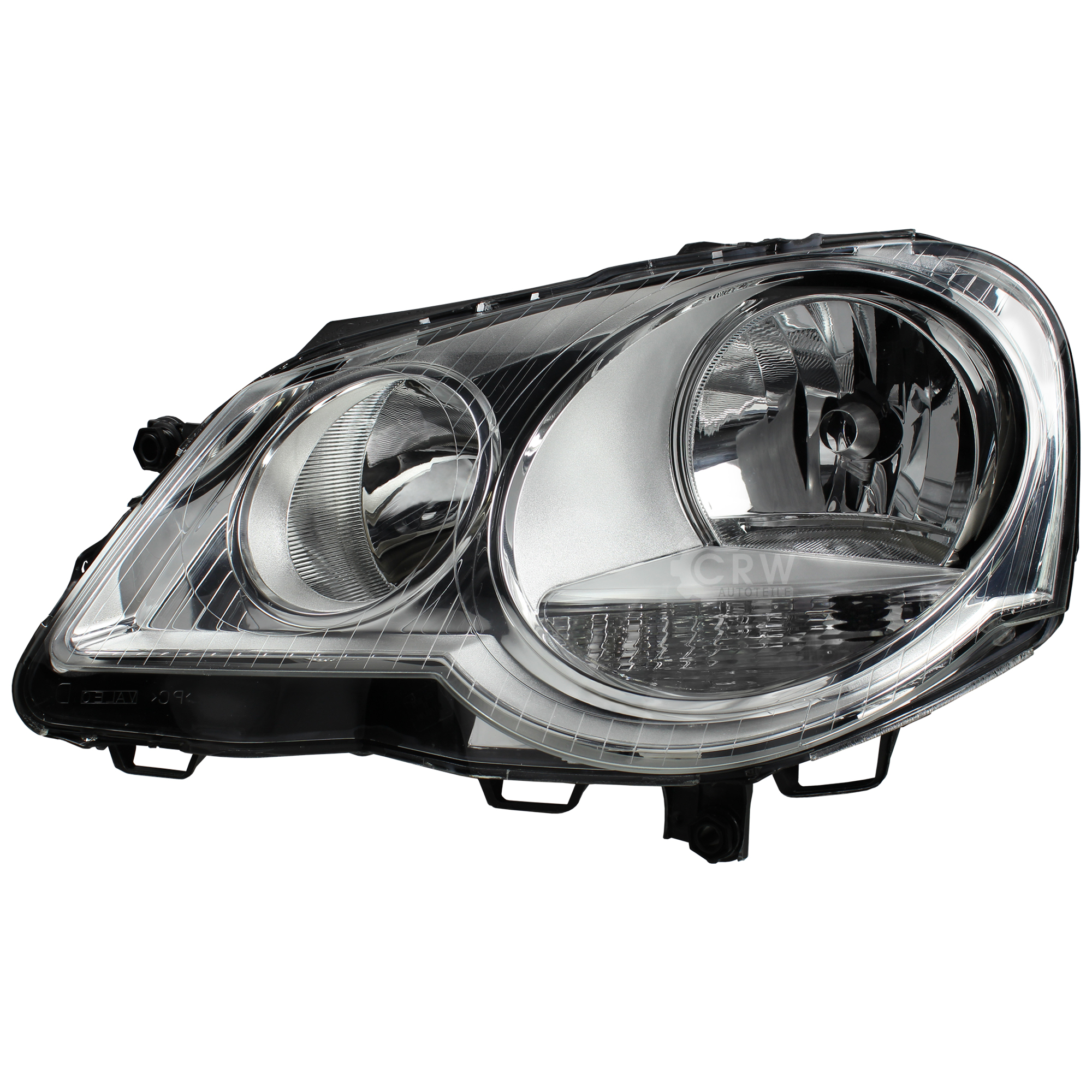 Valeo Scheinwerfer links für VW Polo 9N3 Bj. 05-09 H7/H1 + Motor 