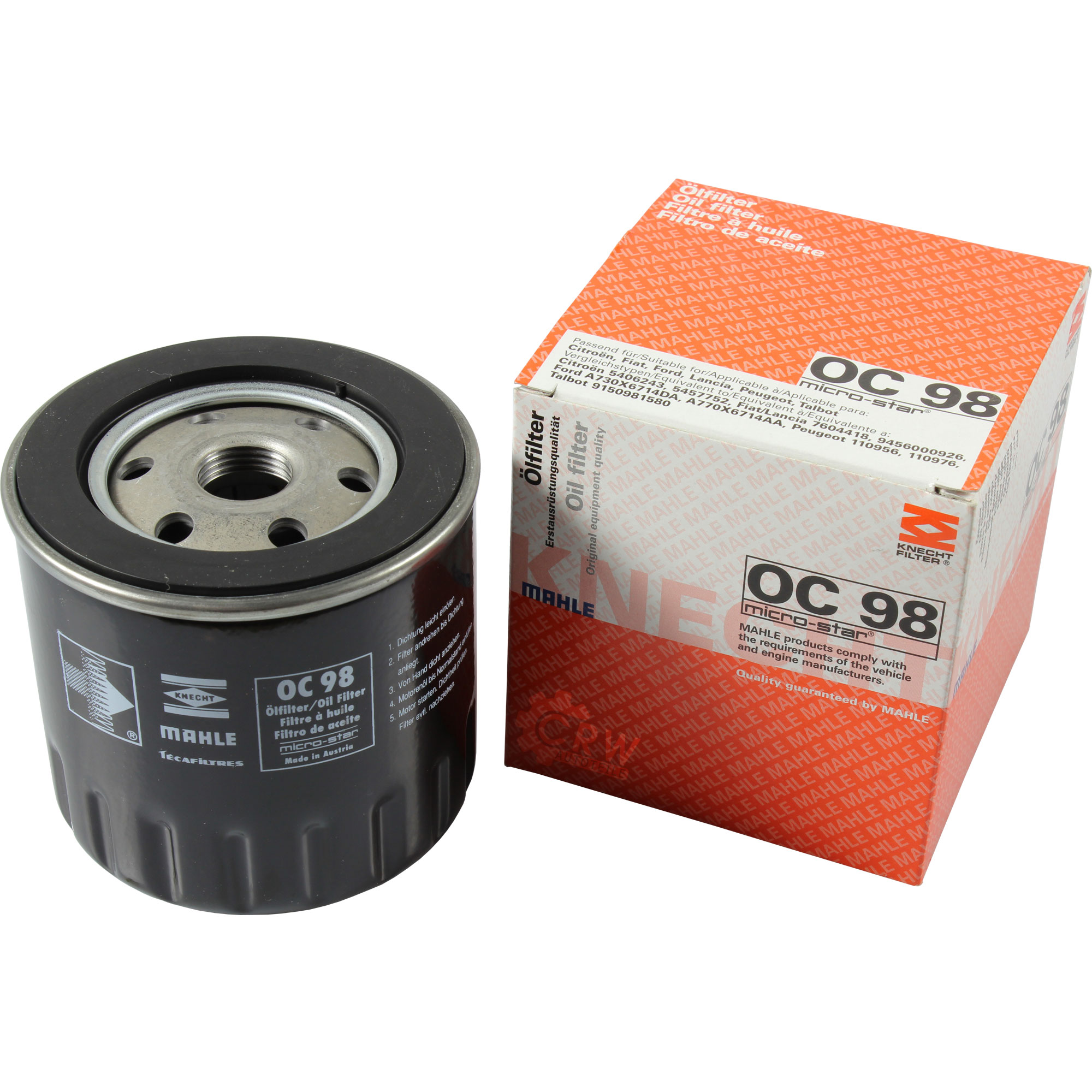 Ölfilter OC 98 für Peugeot 104 Coupe 205 II 20A/C 581D Citroën Visa Cabriolet C15 VD-_ XB-_