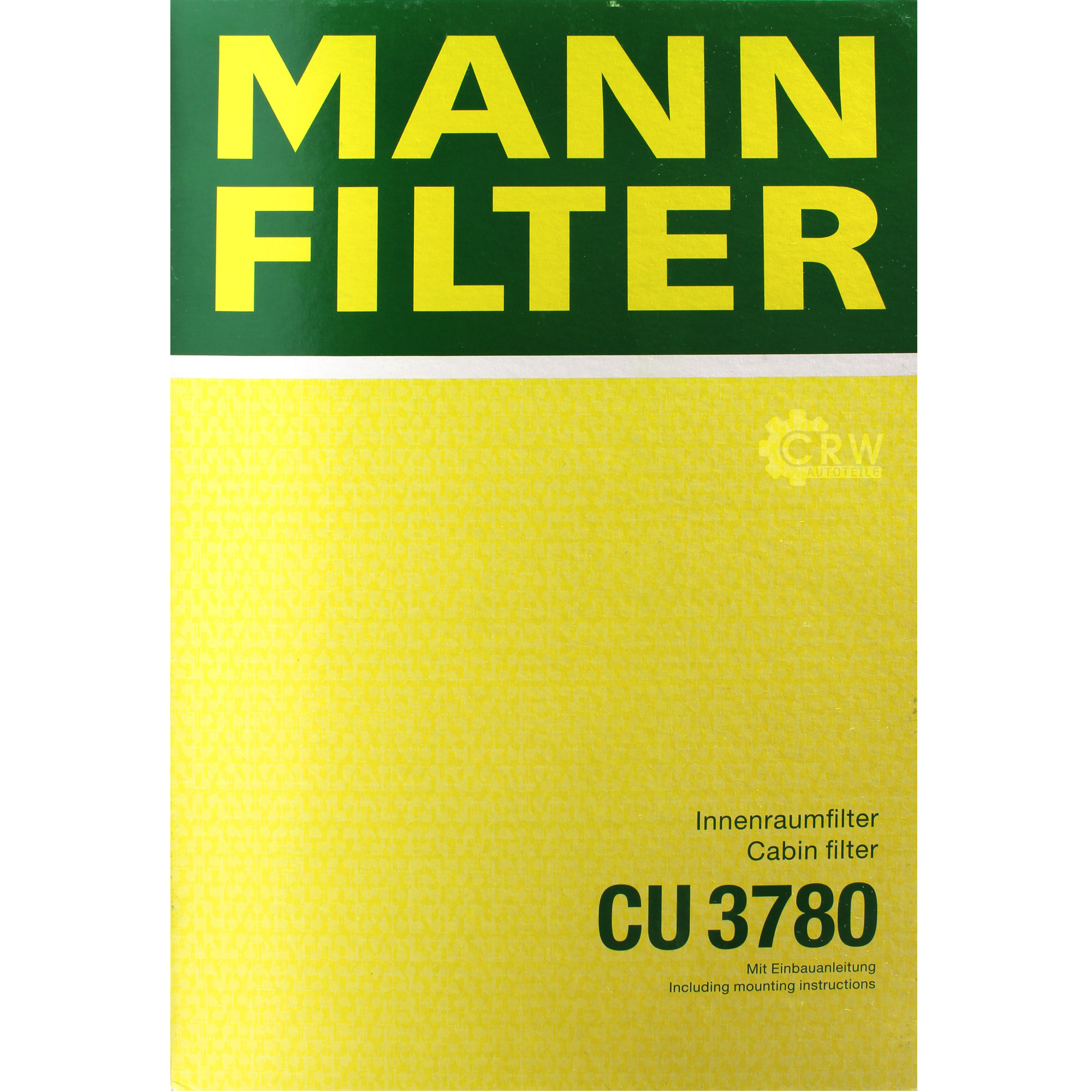 MANN-FILTER Innenraumfilter Pollenfilter CU 3780