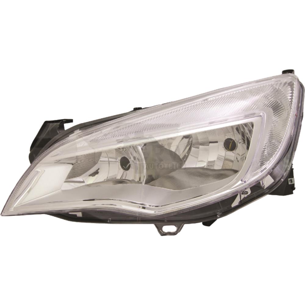 Scheinwerfer rechts für Opel Astra J 09->> chrom Tagfahrlicht Kurvenlicht H7+H7 OHW