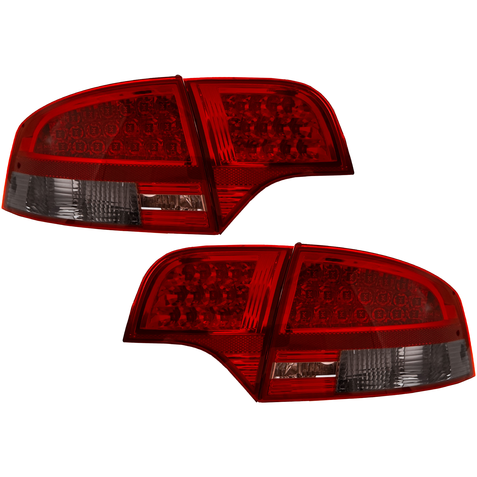 Rückleuchten Set (links & rechts) LED für Audi A4 B7 Limo 04-07 klar rot-schwarz
