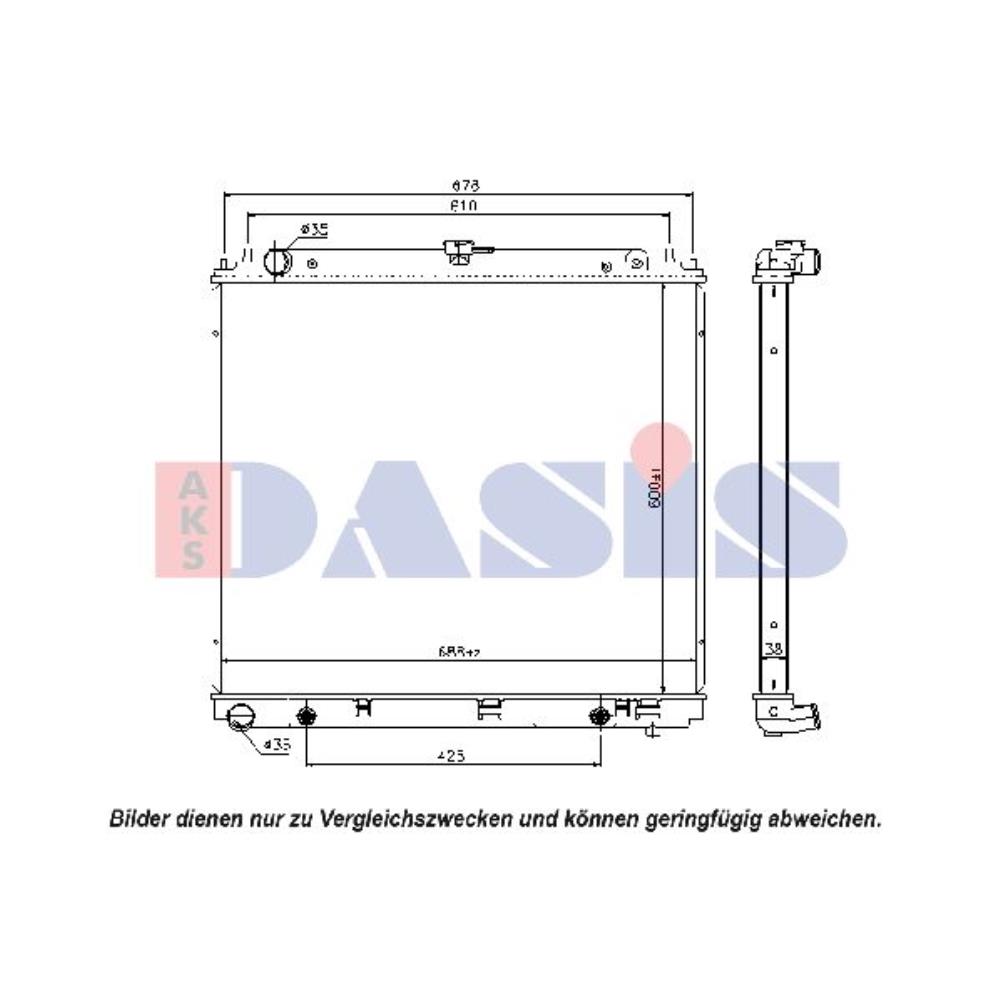 Wasserkühler Motorkühler für Nissan Pathfinder III R51 2.5 dCi 4WD
