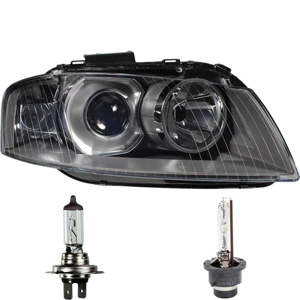 Xenon Scheinwerfer rechts für Audi A3 8P Bj. 03-08 H7+D2S inkl. OSRAM Lampen