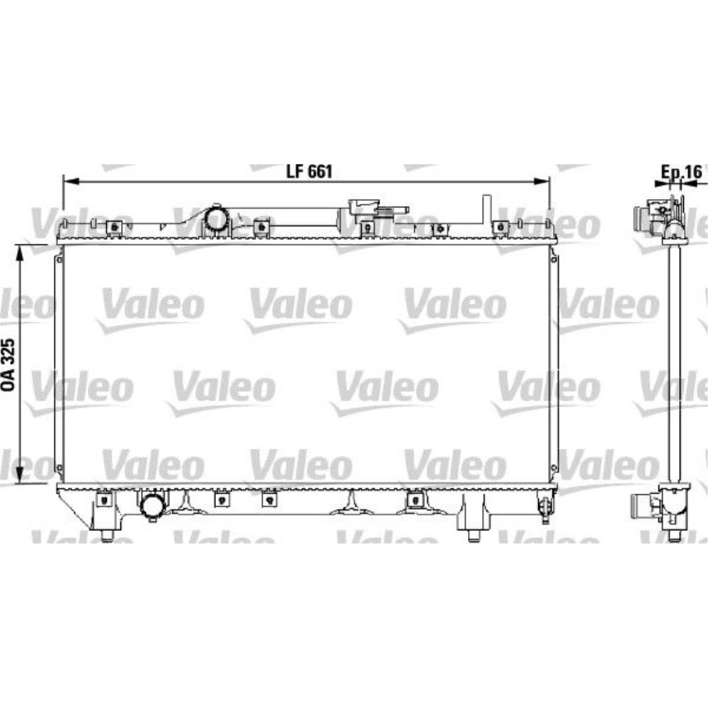 VALEO Wasserkühler Motorkühler Alu für Toyota Carina E Station Wagon _T19_ 1.8i