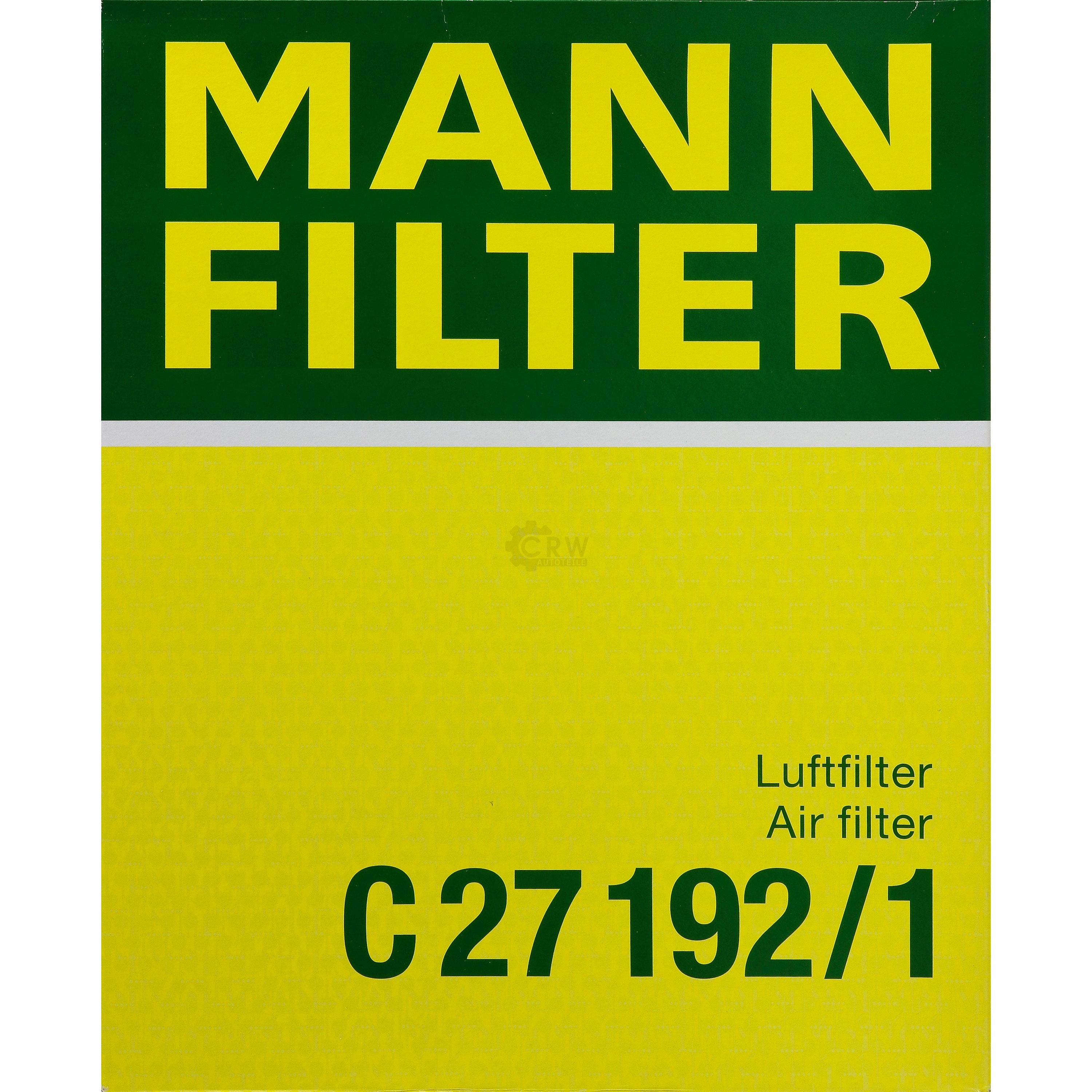 MANN-FILTER Luftfilter für Audi A4 8EC B7 2.0 1.6 8E2 B6 8ED 8E5 1.9 TDI