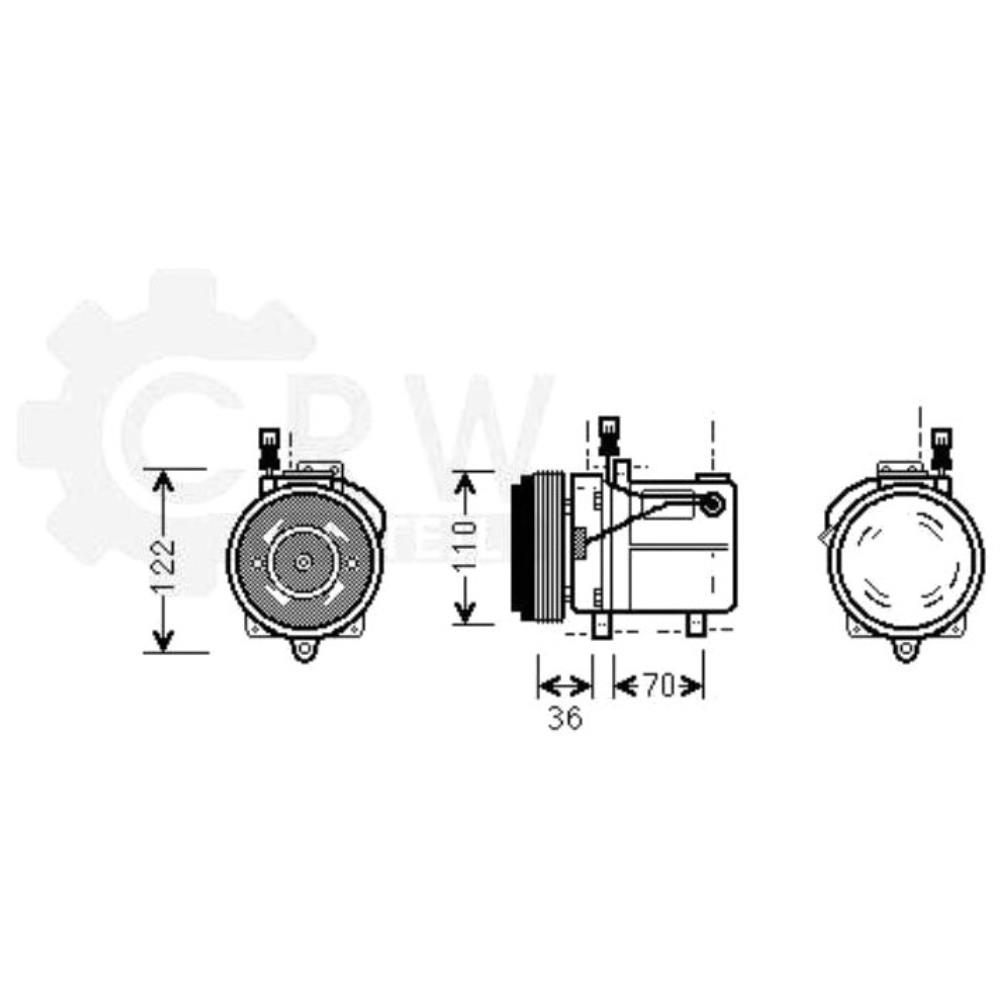  Kompressor Klimaanlage Klimakompressor für BMW 3er Compact E36