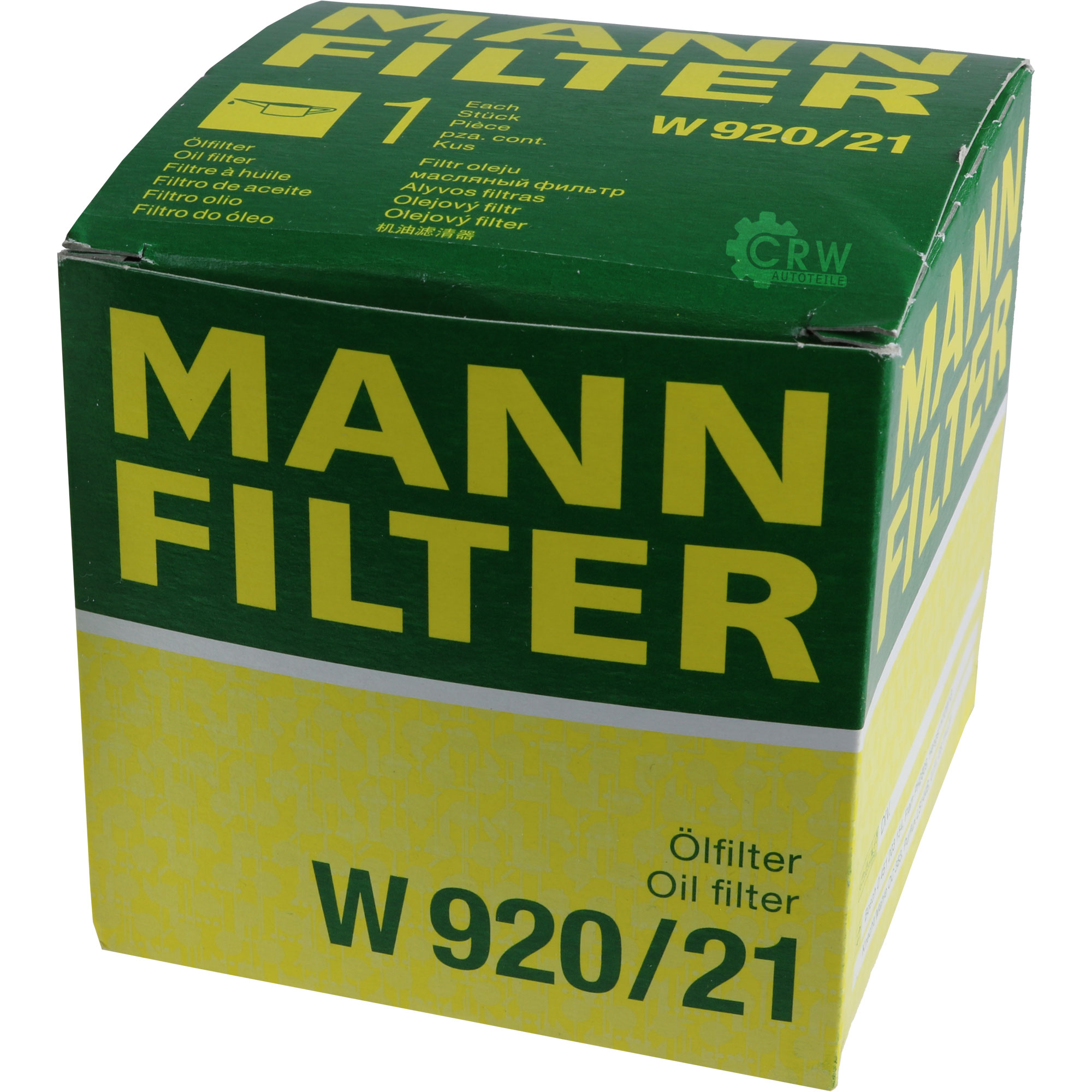 MANN-FILTER Ölfilter W 920/21 Oil Filter