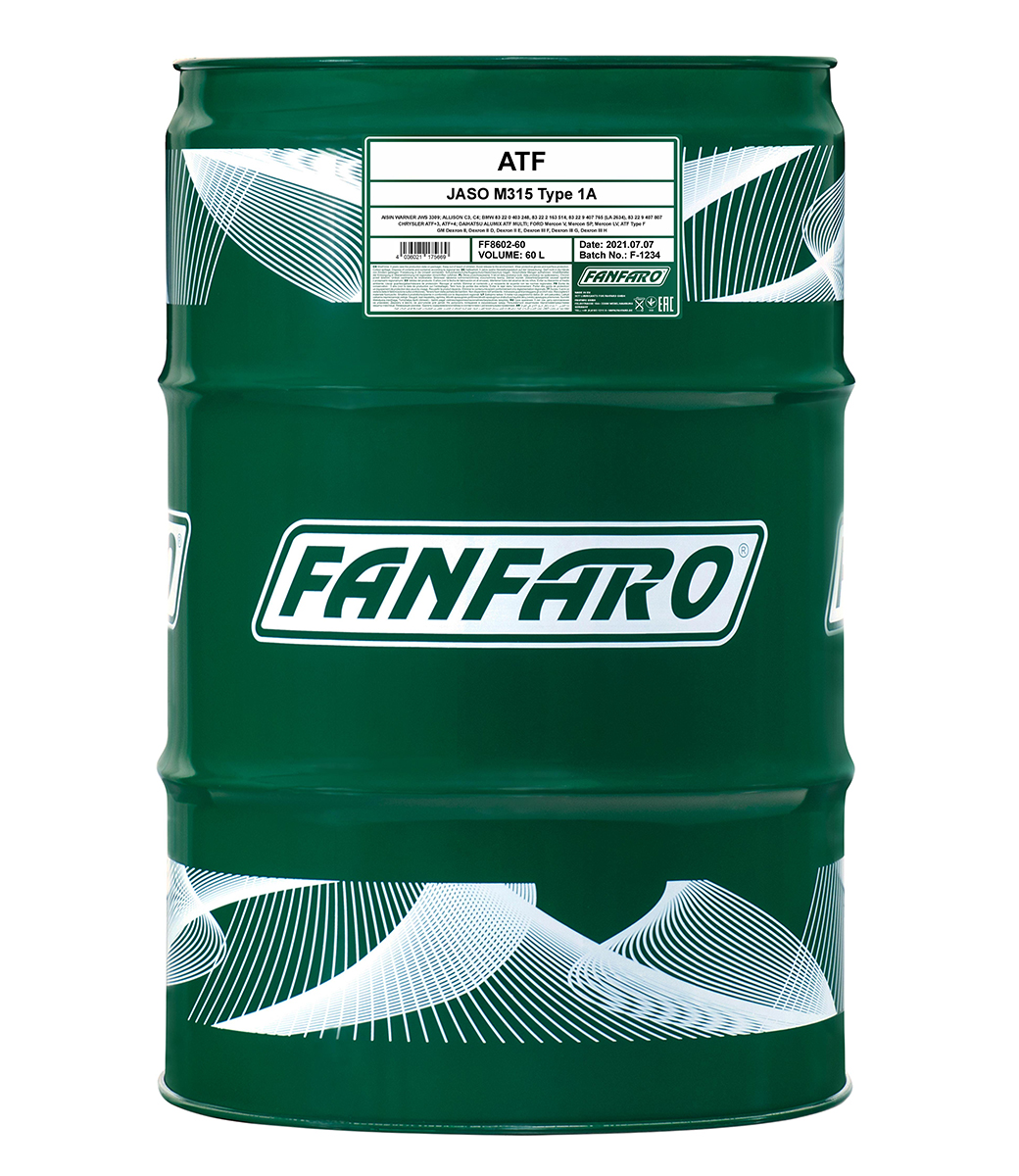 60 Liter  FANFARO Automatikgetriebeöl ATF Universal Full Synthetic