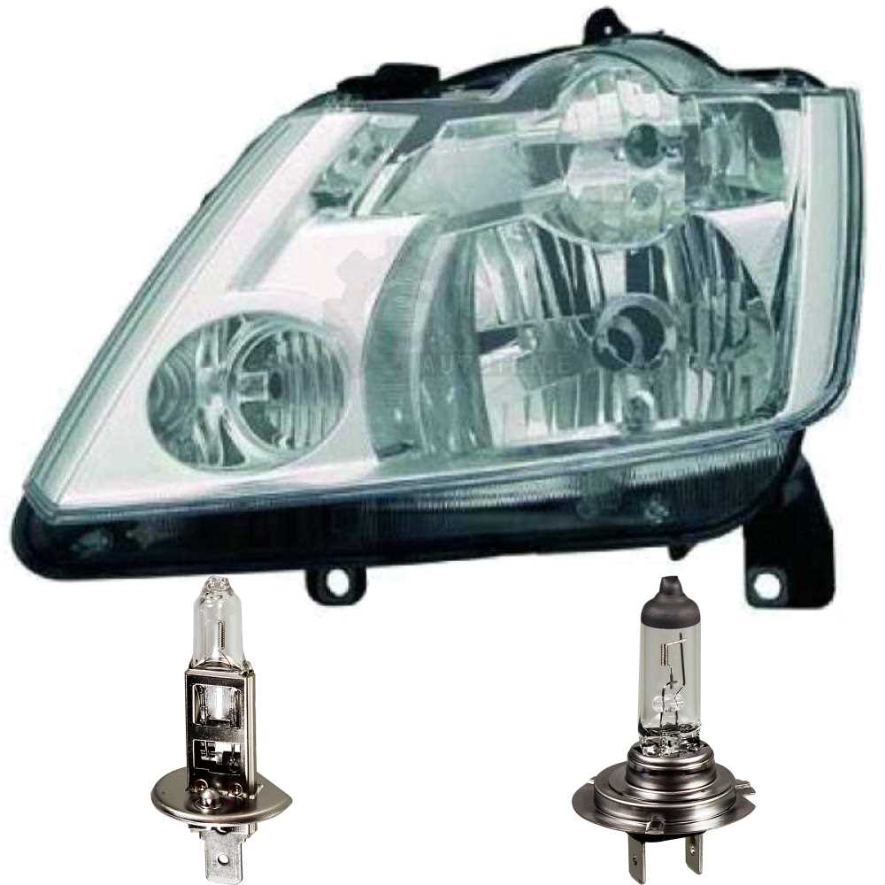 Scheinwerfer links für Renault Modus Bj. 04-08 ohne Kurvenlicht H1+H7 1372764