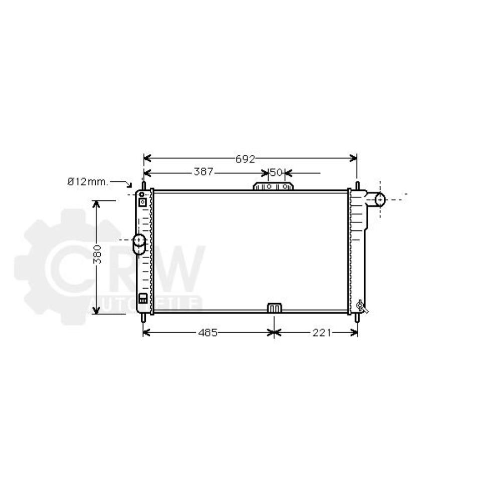 Kühler Motorkühlung Wasserkühler für Daewoo Espero KLEJ Aranos