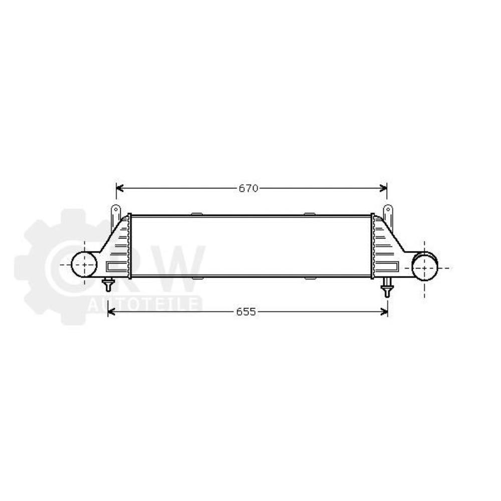 Ladeluftkühler Kühler Ladeluft für Mercedes-Benz SLK R170