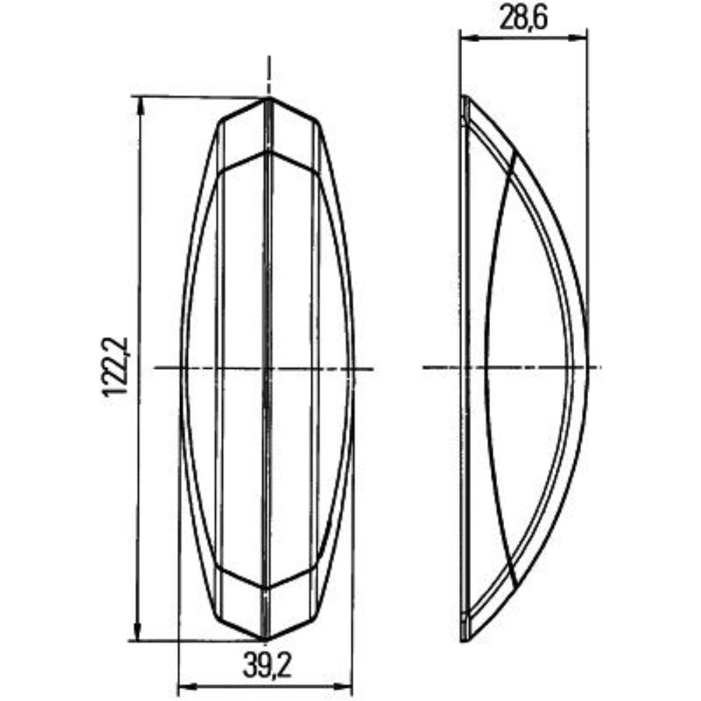 HELLA 2XS 008 479-091 Umrissleuchte