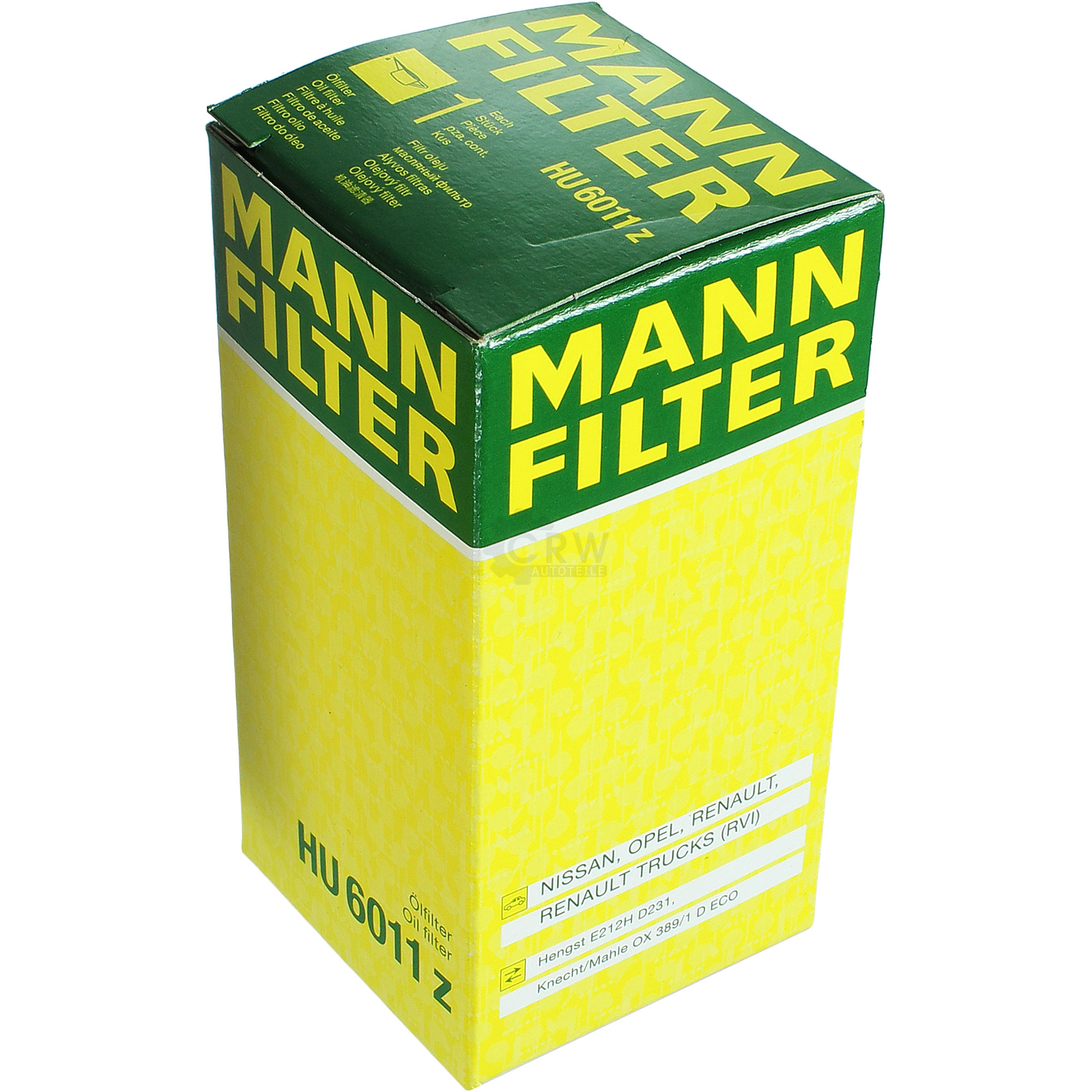 MANN-FILTER Ölfilter HU 6011 z Oil Filter