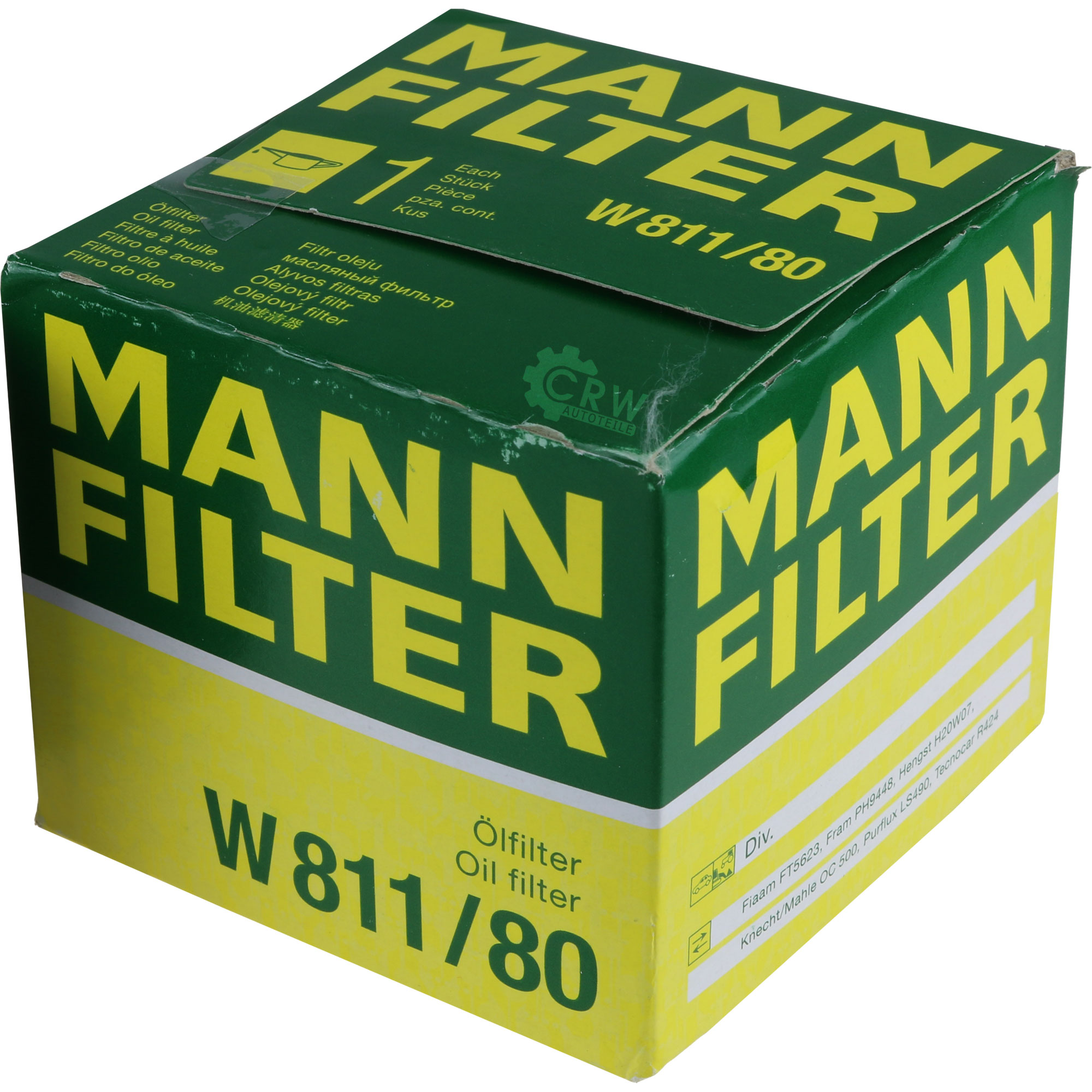 MANN-FILTER Ölfilter W 811/80 Oil Filter