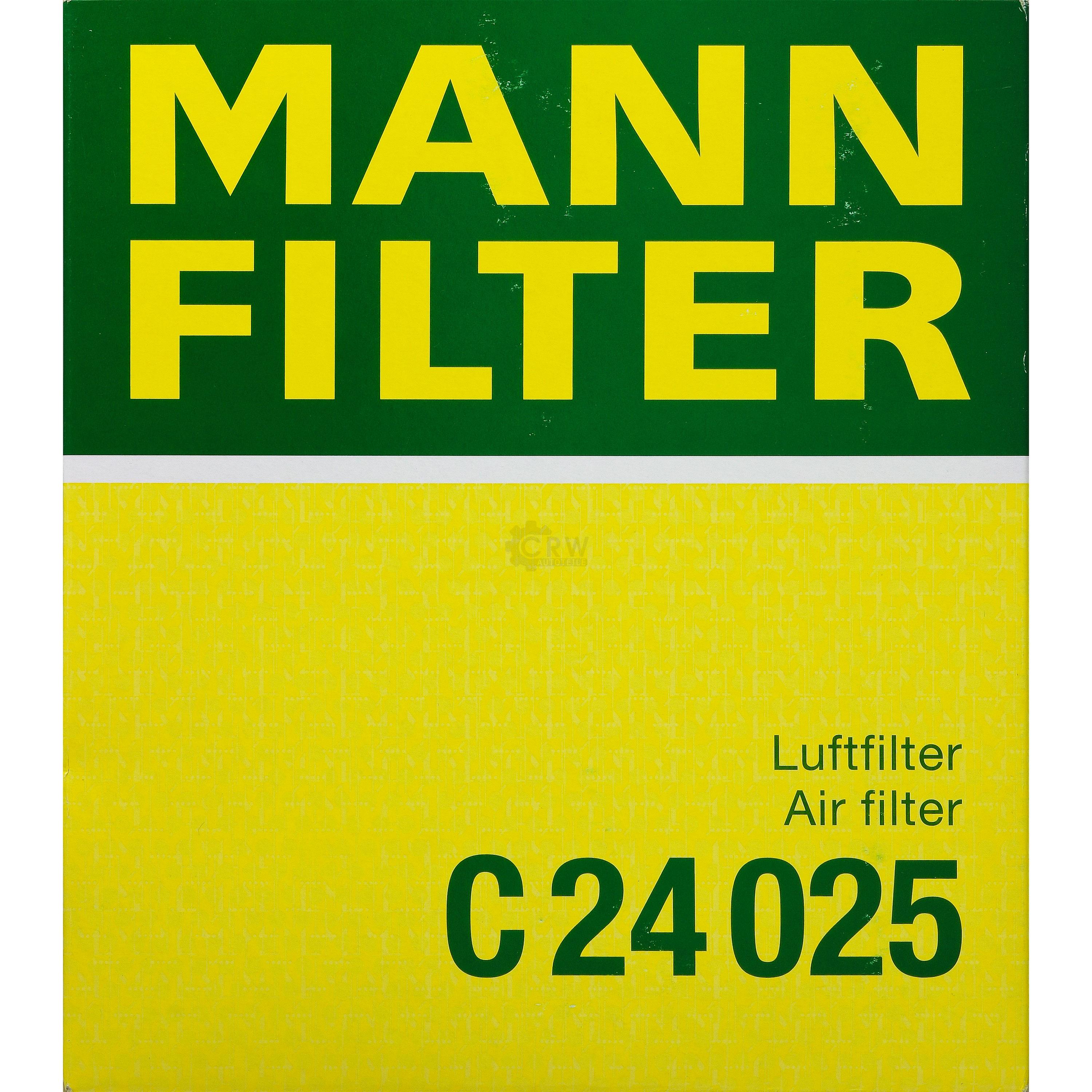 MANN-FILTER Luftfilter für BMW 1er F20 118i 116i F21 114i 3er Touring F31 320i