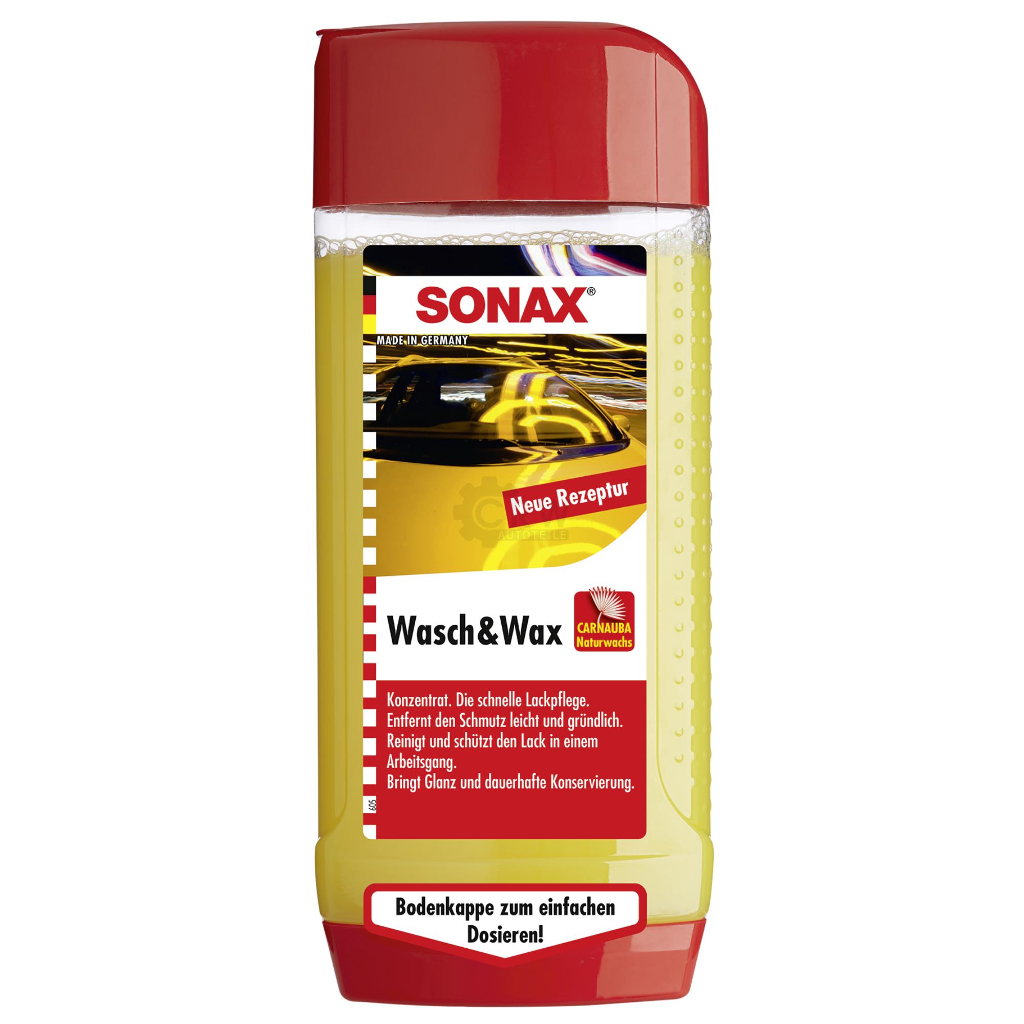 SONAX  Wasch & Wax - Glanz und Konservierung in einem Arbeitsgang 500 ml