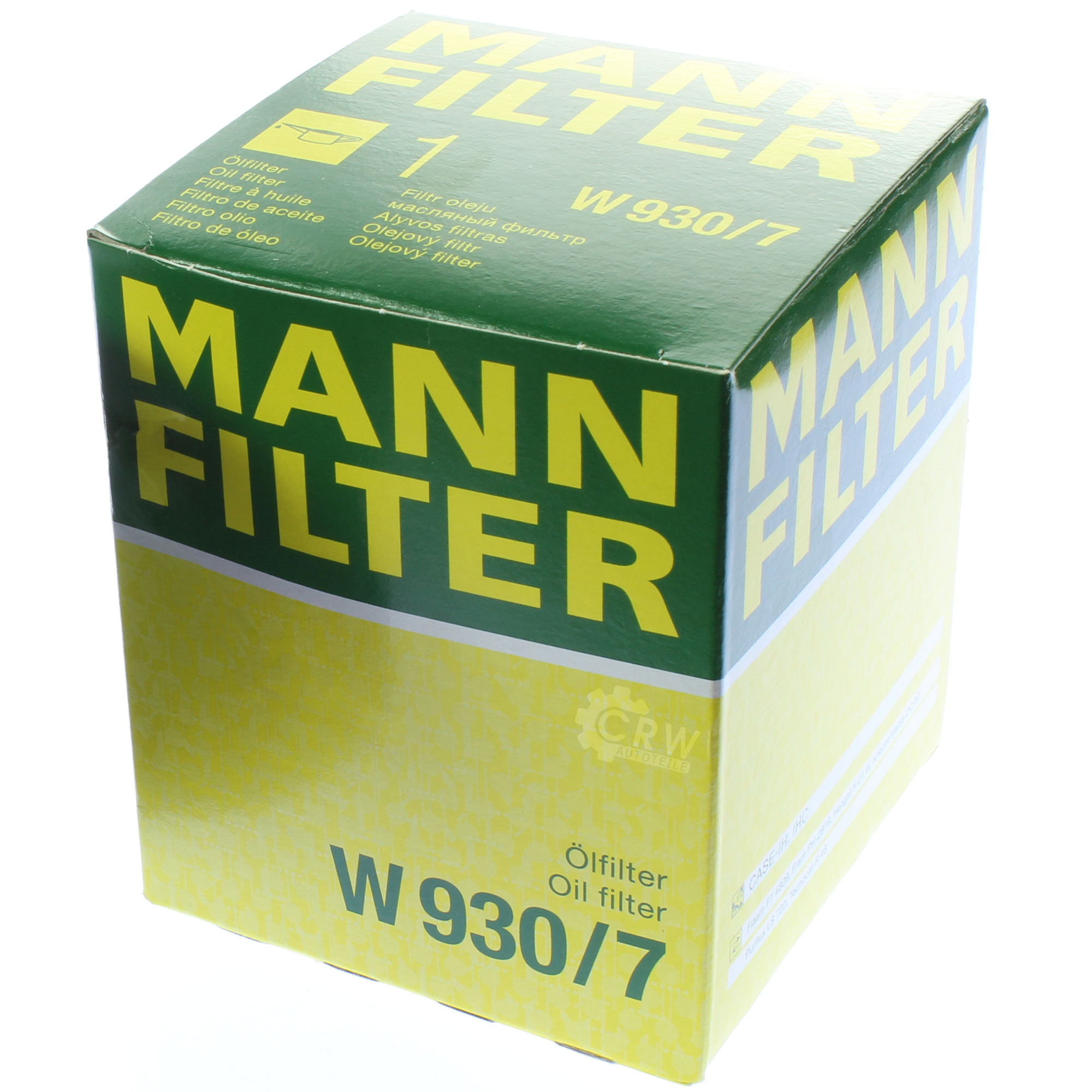 MANN-FILTER Ölfilter Oelfilter W 930/7 Oil Filter