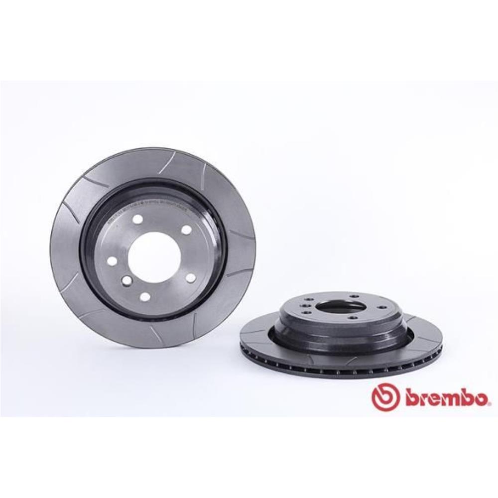 BREMBO Bremsscheibe hinten Ø298 mm Innenbelüftet Geschlitzt für BMW 5er E39