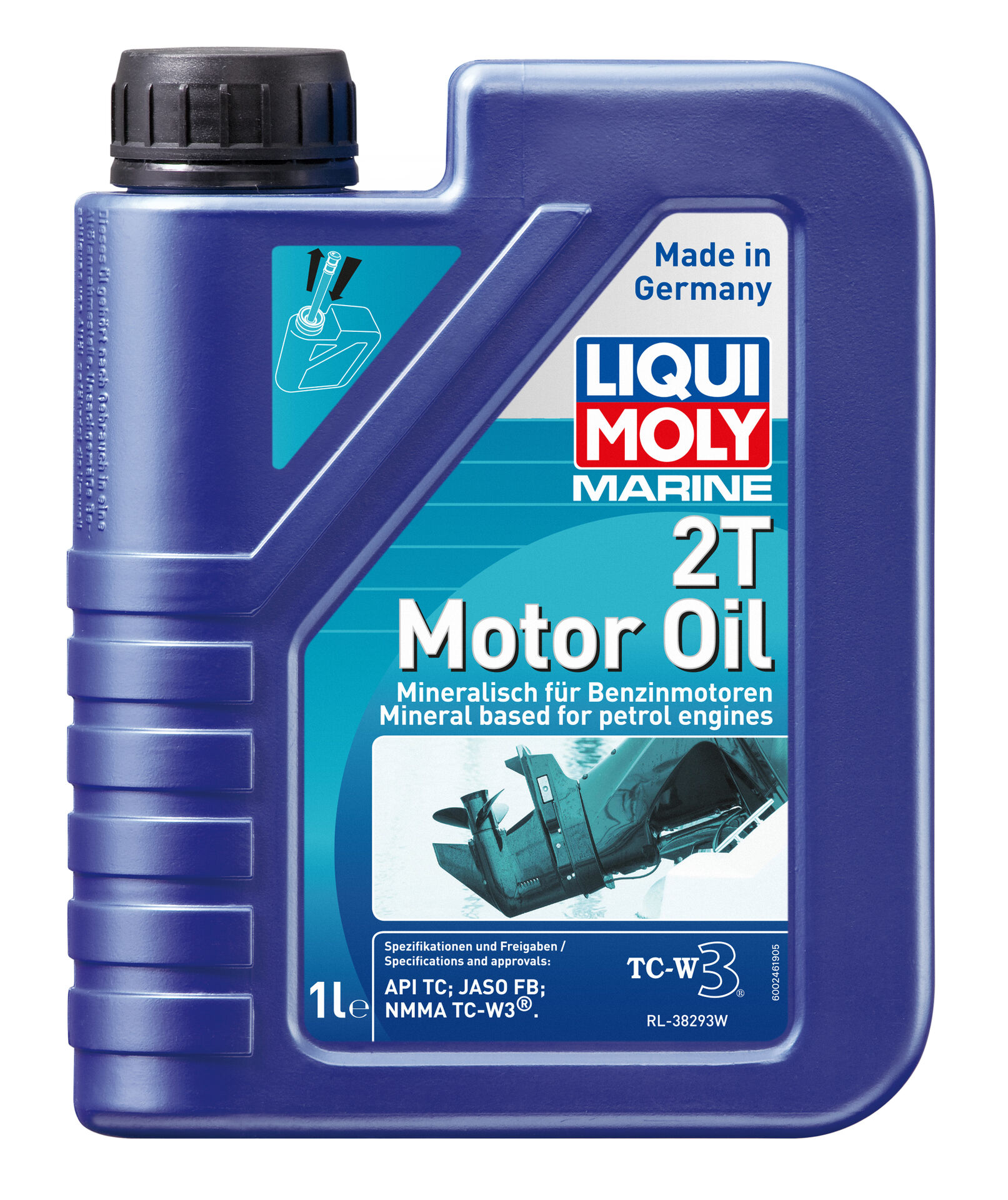 Liqui Moly Marine 2T Motor Oil Motorrad Motoröl API TC JASO FB 1L