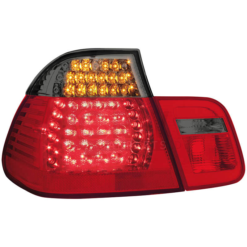 LED 2 x Rückleuchten für BMW E46 Limo 98-01 red/smoke 4-teilig 1016450