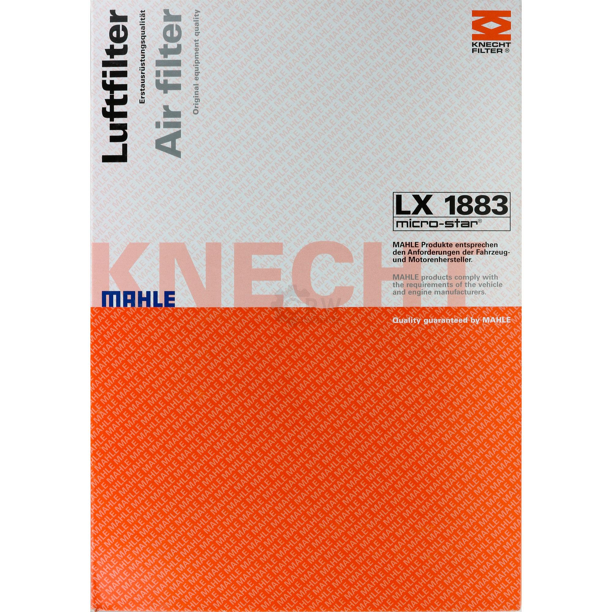 MAHLE / KNECHT Luftfilter LX 1883 Air Filter für Nissan NV400 Bus Kasten