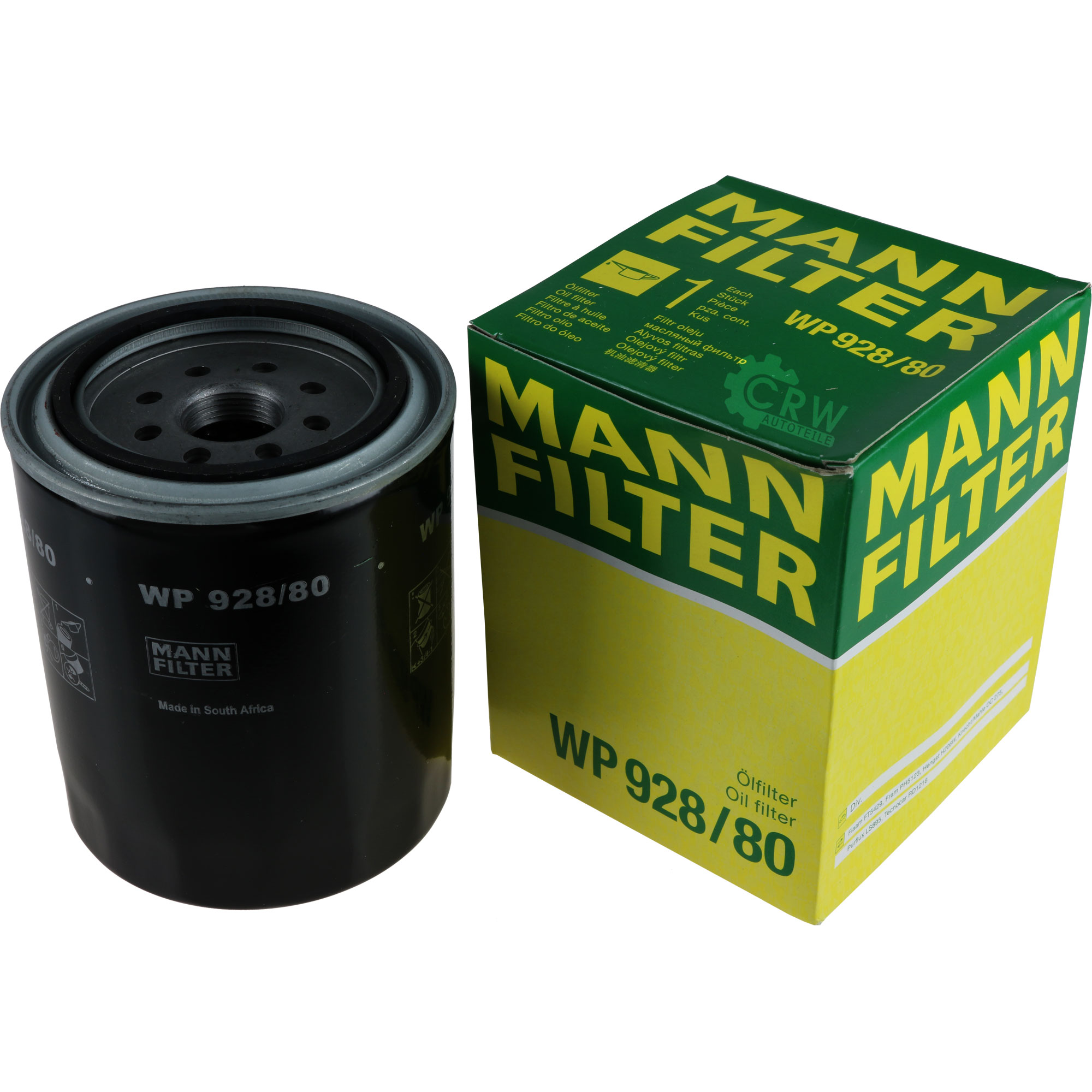 MANN-FILTER Ölfilter WP 928/80 Oil Filter
