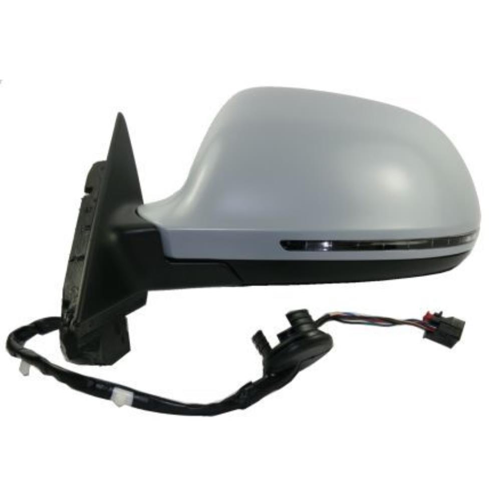 Außenspiegel Spiegel links elektrisch grundiert mit Blinklicht für Audi A3