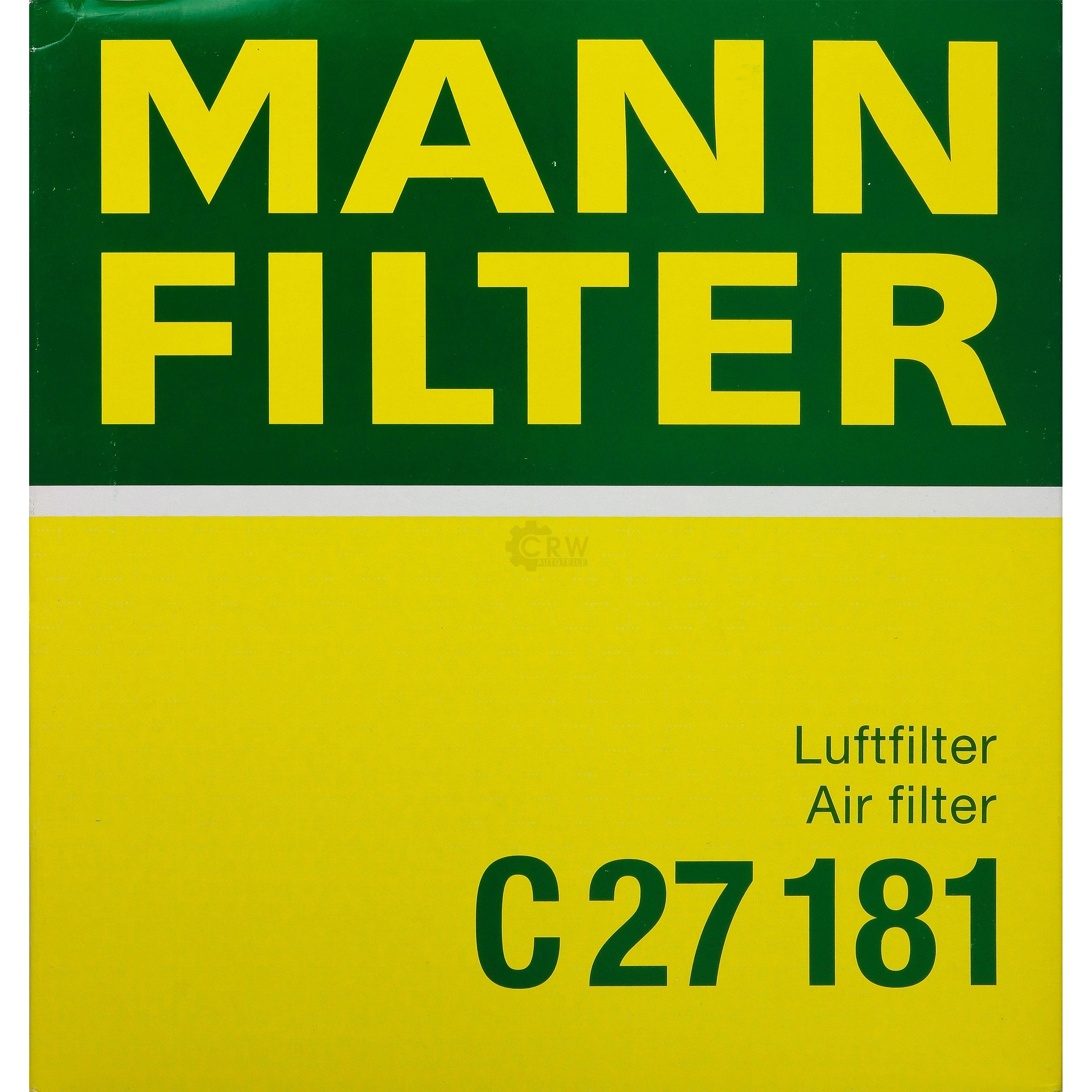 MANN-FILTER Luftfilter für Opel Omega B V94 2.2 16V 2.0 21_ 22_ 23_