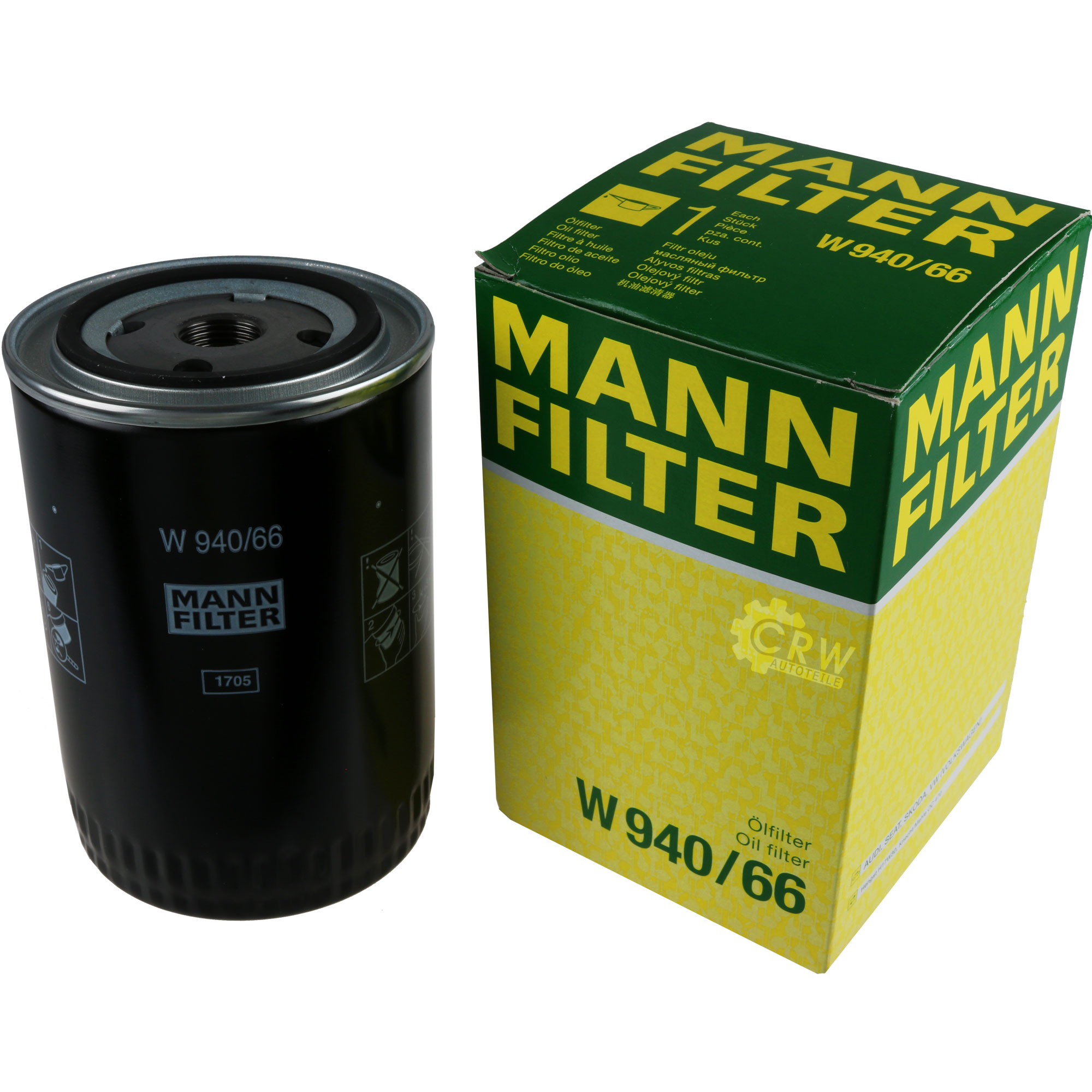 MANN-FILTER Ölfilter W 940/66 Oil Filter