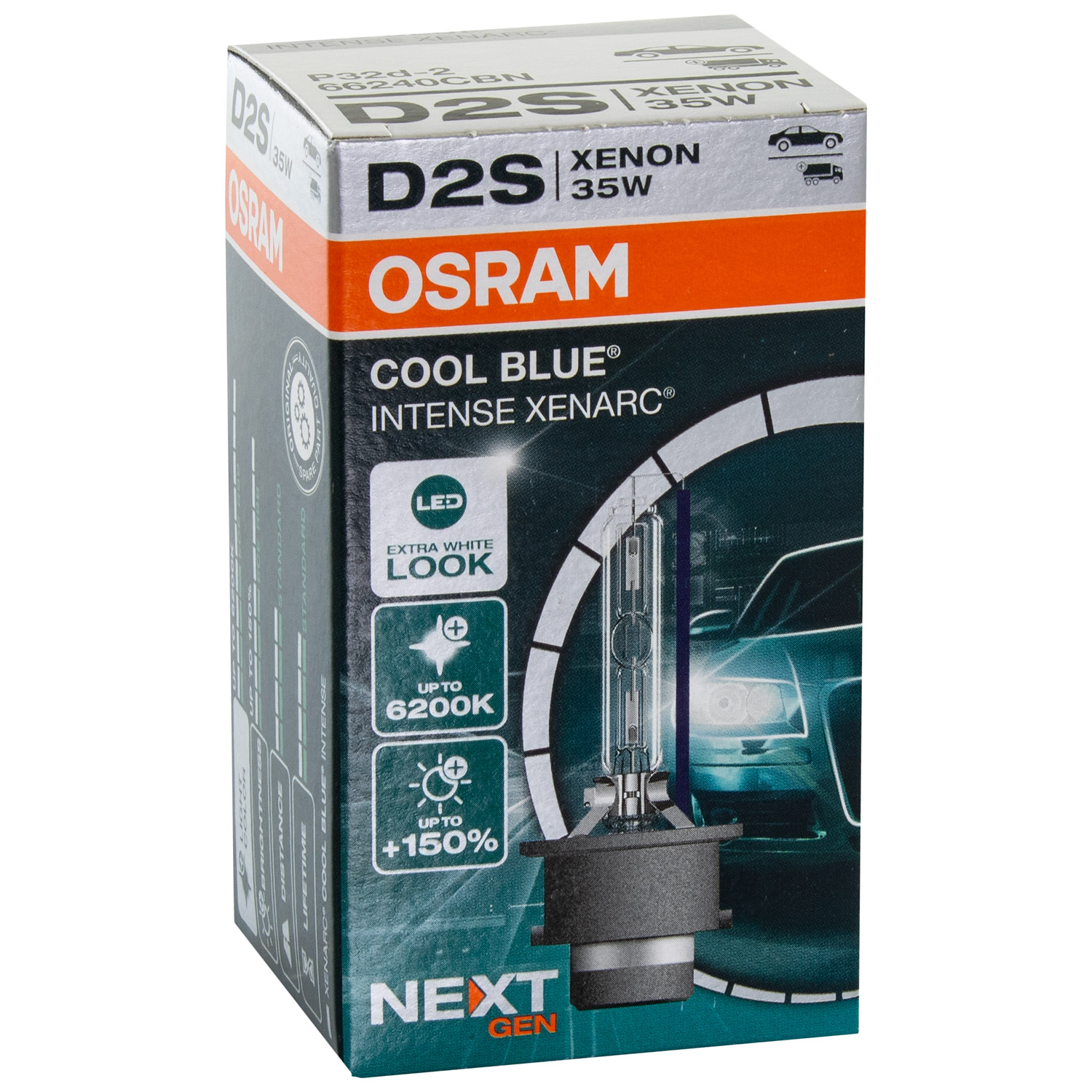 OSRAM XENARC® COOL BLUE® INTENSE (Next Gen) D2S (Gasentladungslampe) 66240CBN
