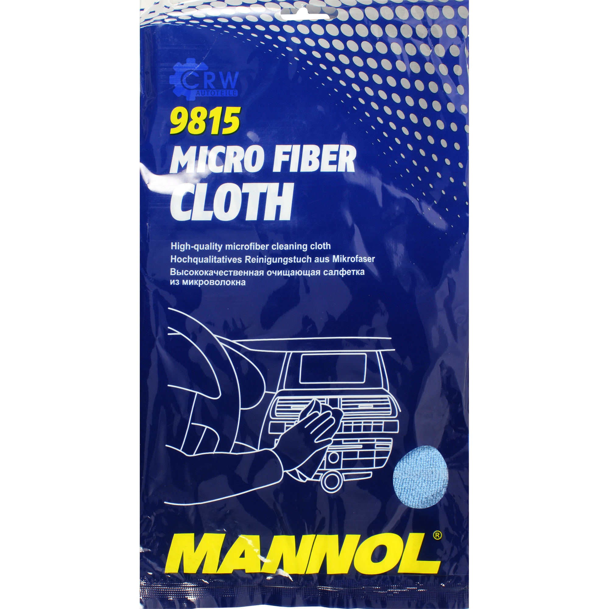 1x MANNOL 9815 Micro Fiber Cloth Mikrofasertuch Pflegetuch