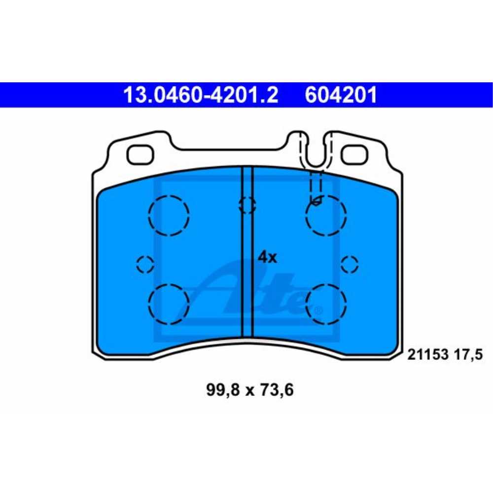 ATE Satz Bremsen Bremsscheiben Ø316 + Bremsbeläge vorne für Mercedes CLK