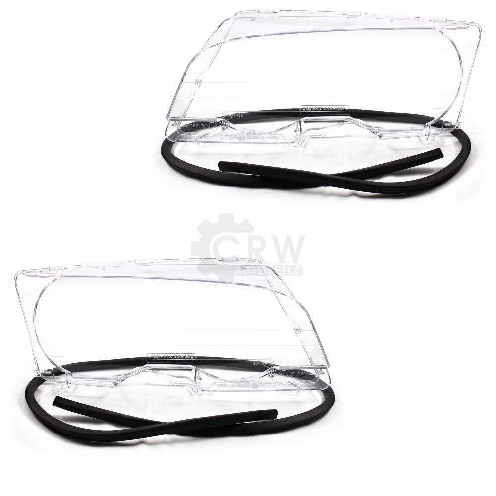 Scheinwerferglas Streuscheibe Set für BMW 3er E46 Bj. 99-03 Coupe Cabriolet