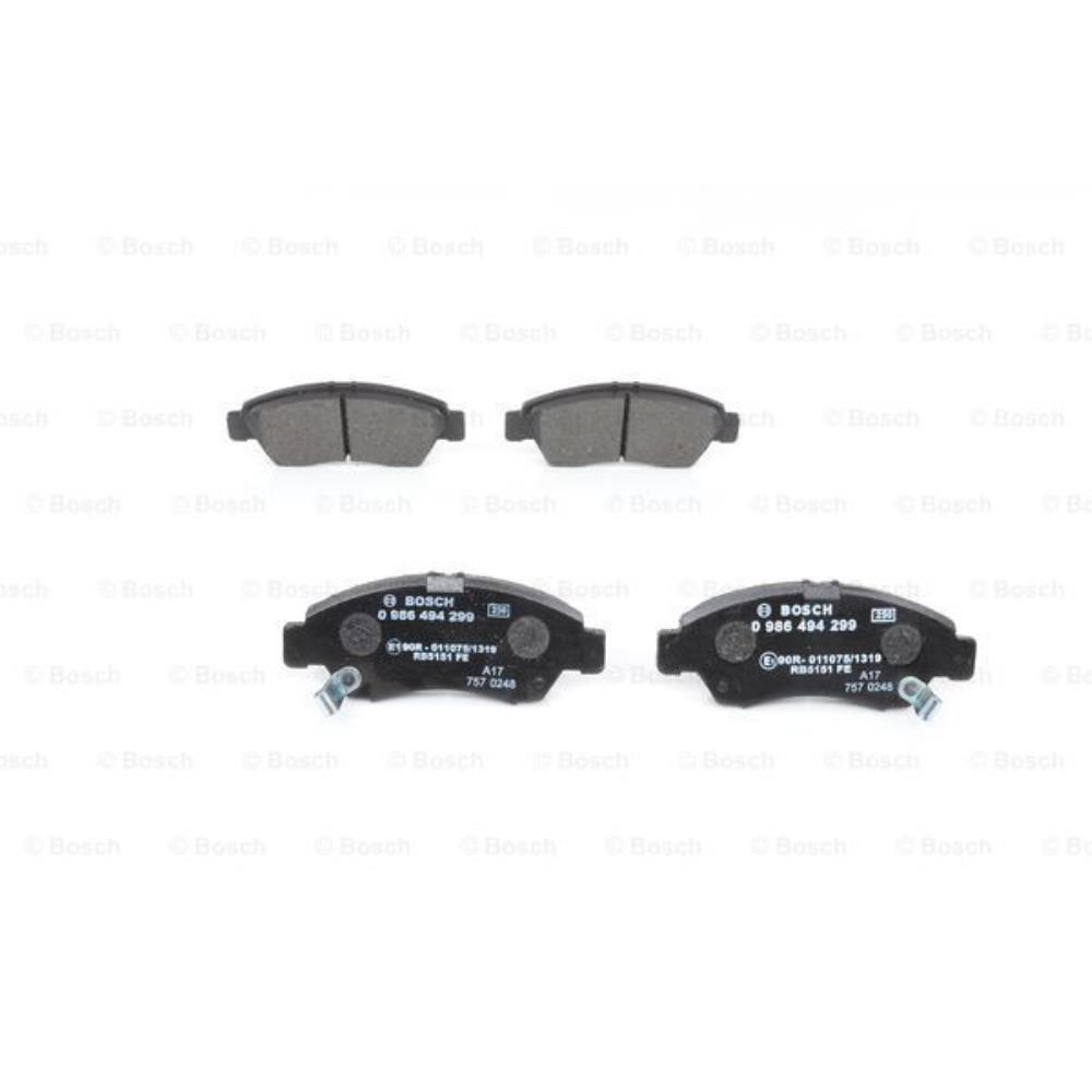 BOSCH Satz Bremsen Bremsbeläge + Bremsscheiben belüftet vorne für Honda Civic VI