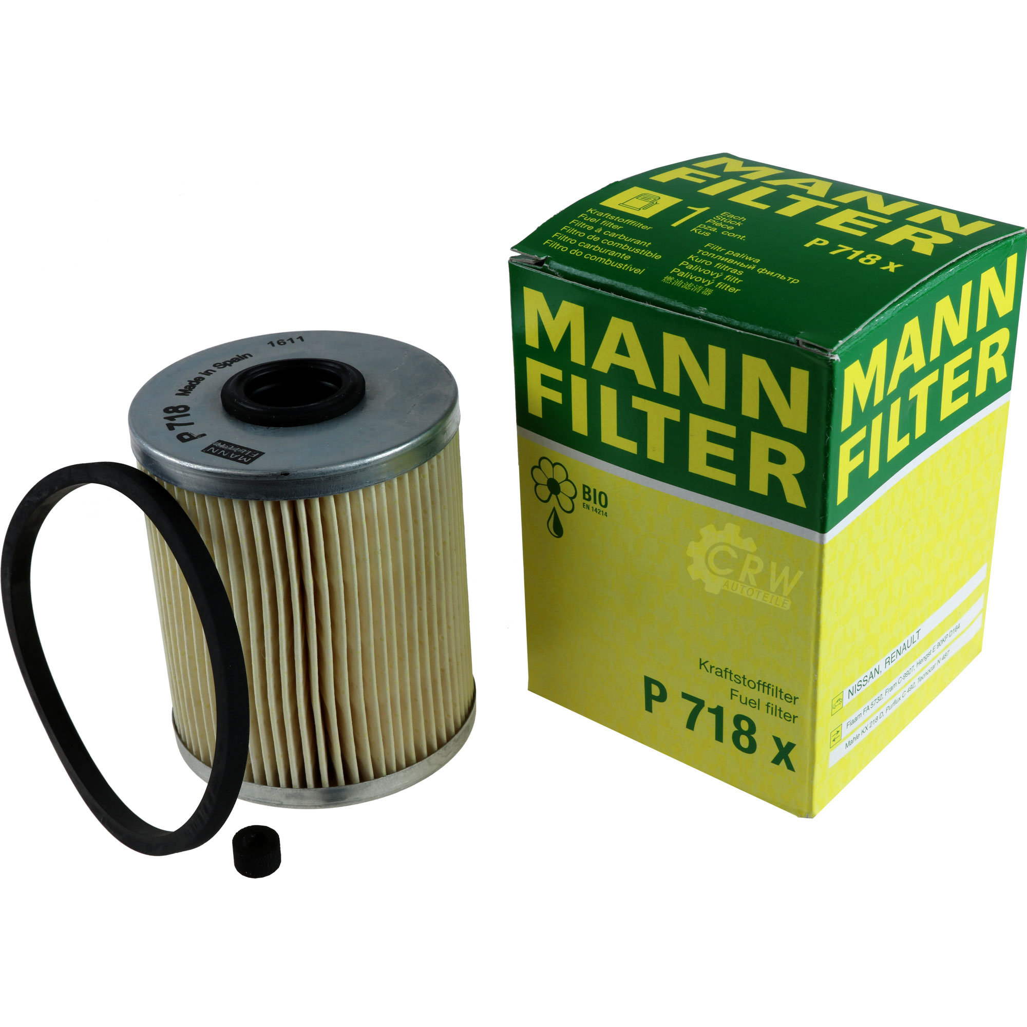MANN-FILTER Kraftstofffilter P 718 x Fuel Filter
