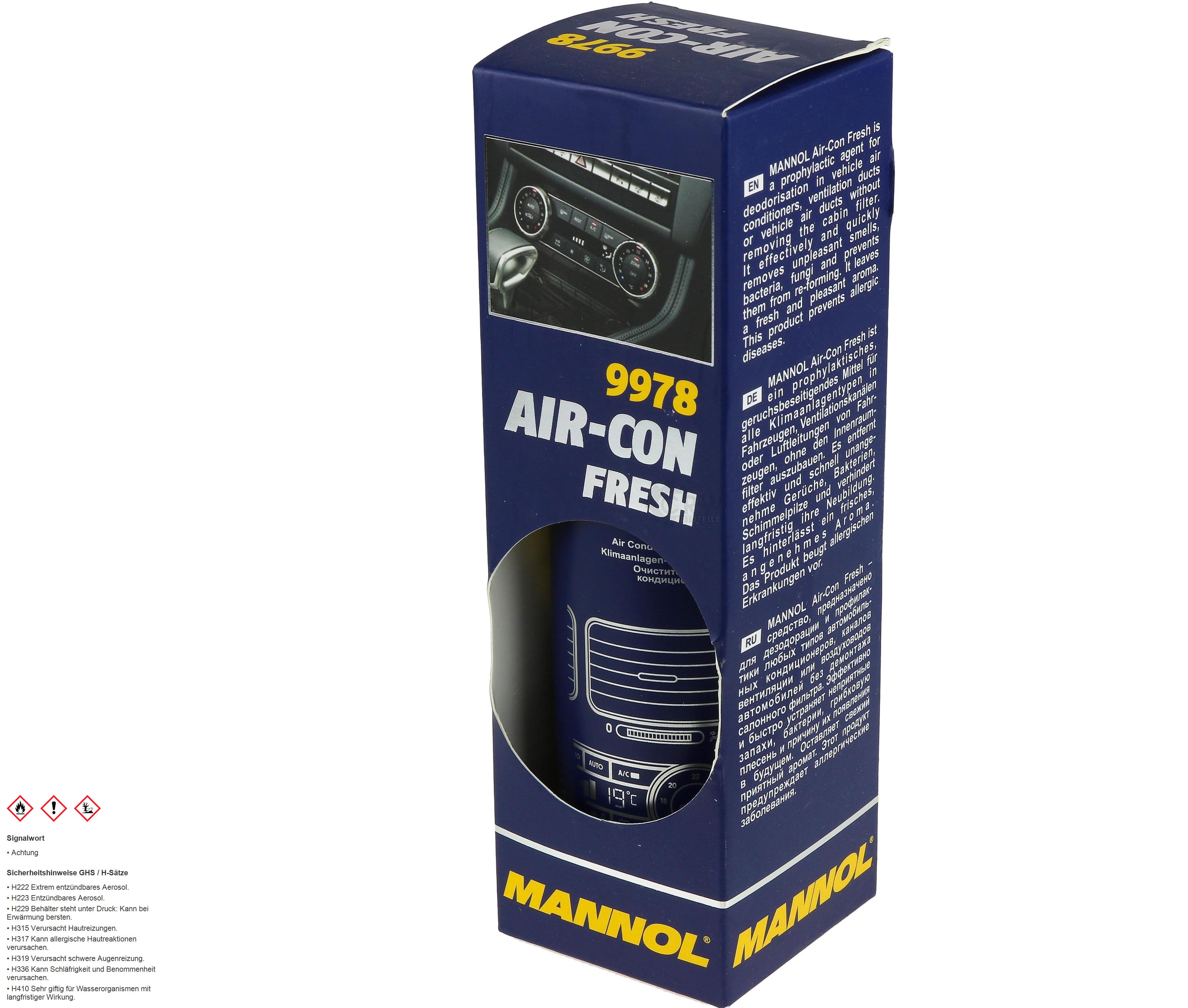 200 ml  MANNOL Air-Con Fresh Spray 9978 Klima Reiniger Desinfektion