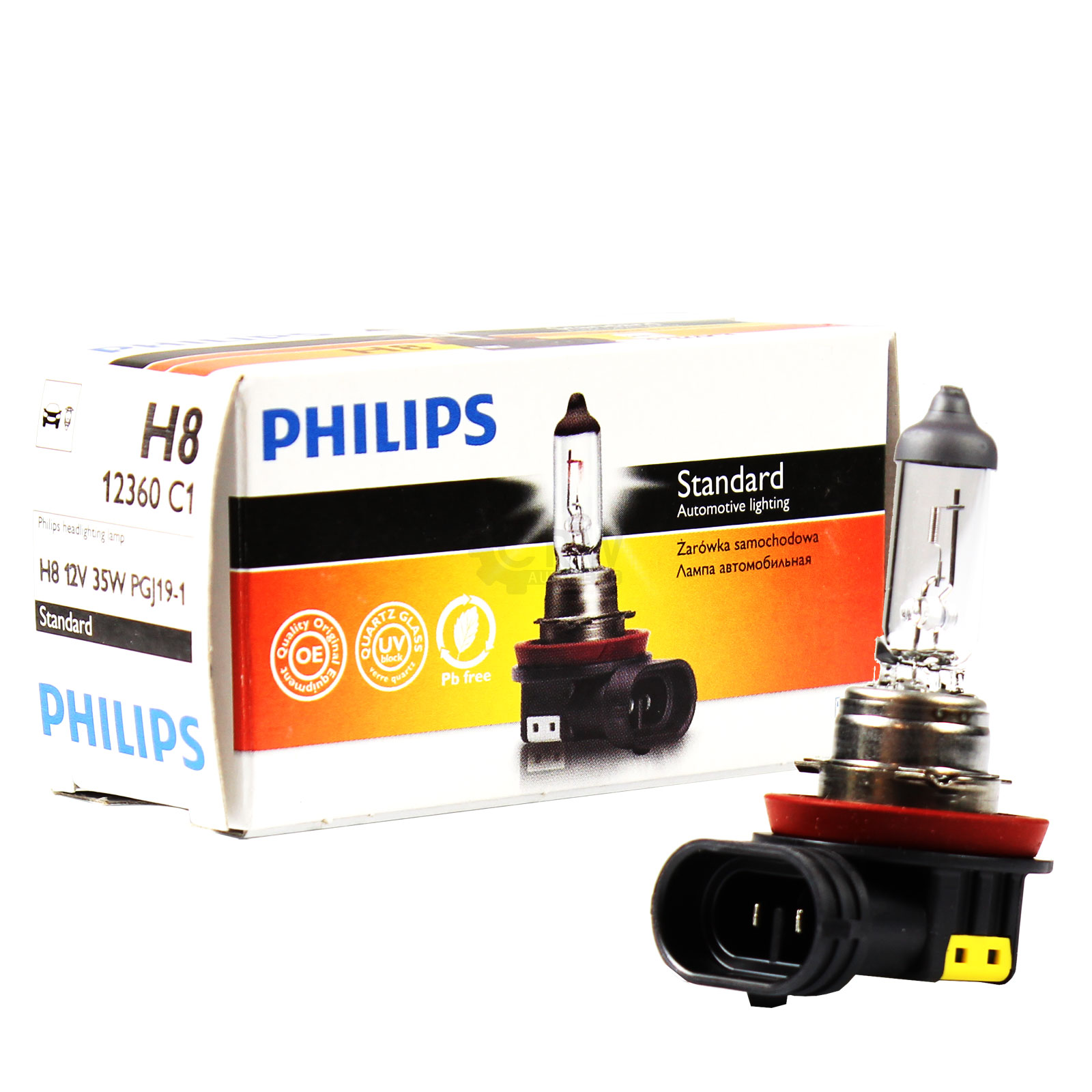 Philips Standard H8 12V 35W Sockel PGJ19-1